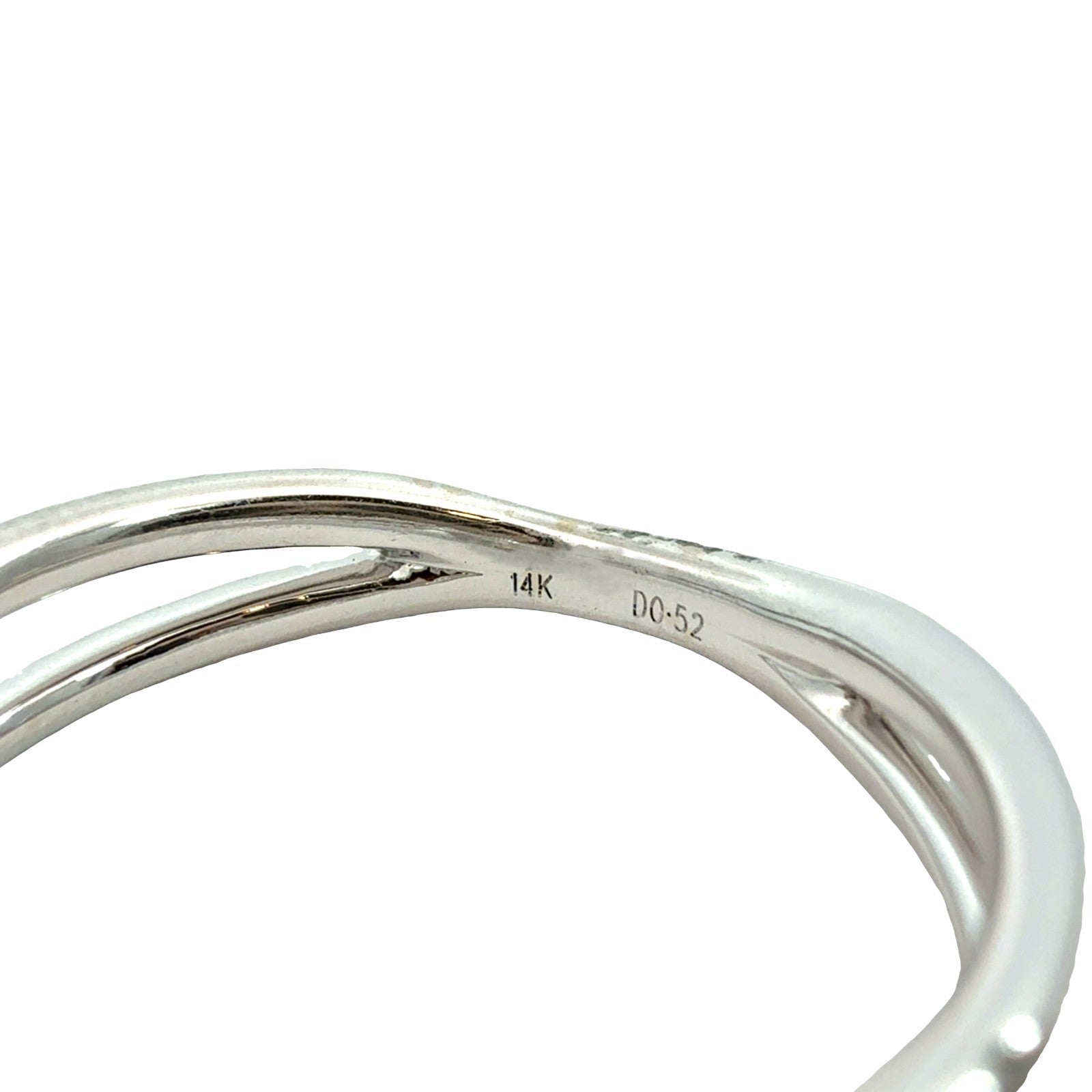 14k White Gold 1.91cttw(1.40tcw) Diamond Halo Split Shank Engagement Ring 6.55
