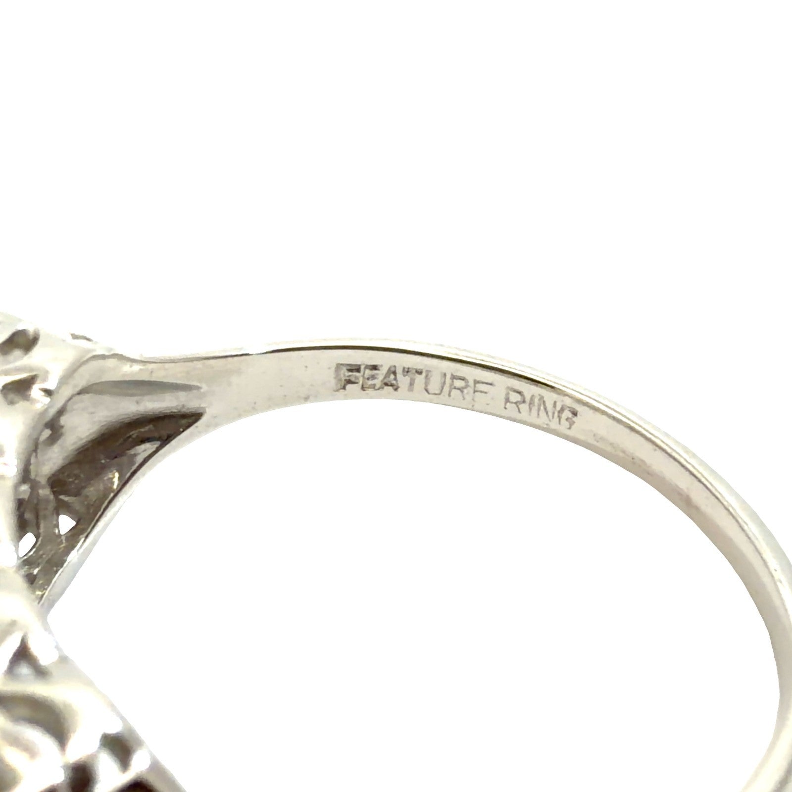 14k White Gold MultiStone 1.10ctw Round Brilliant Diamond Ring Size 95