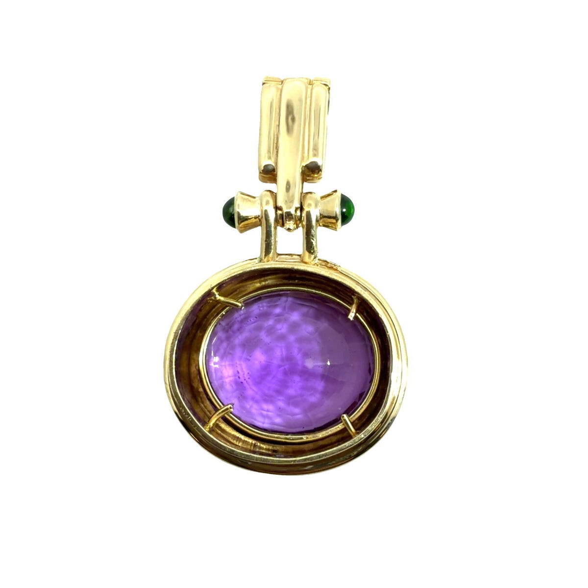 14k Yellow Gold Pendant with 12.91ctw Amethyst and Tourmaline1