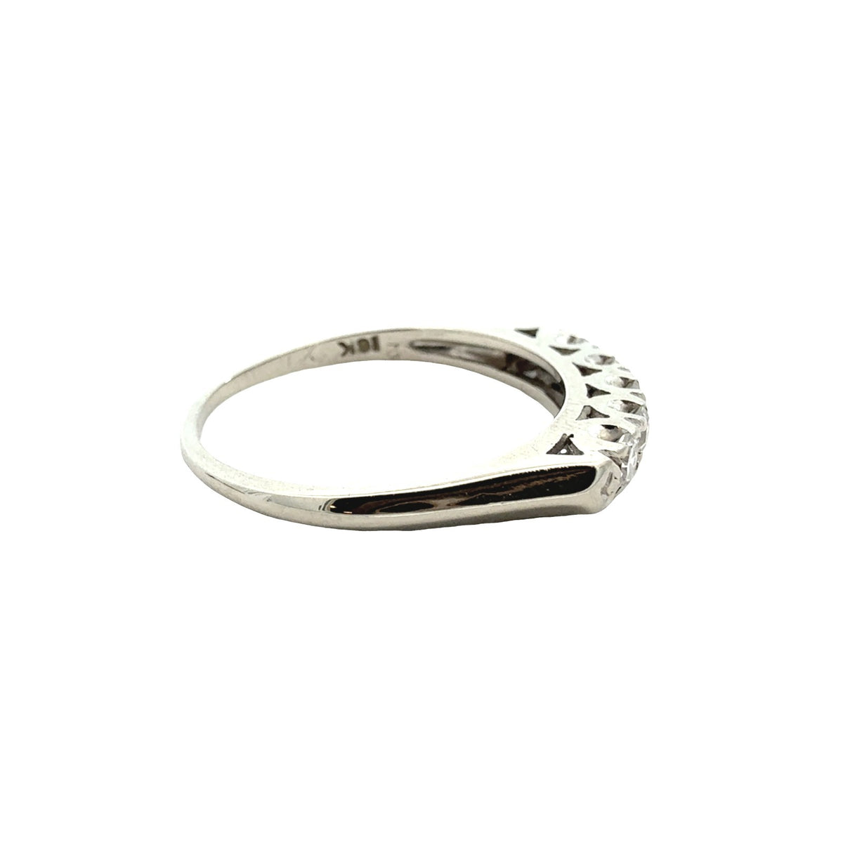 18k White Gold Stamped 0.73cttw Diamond Engagement Ring and 0.23cttw Band Set8