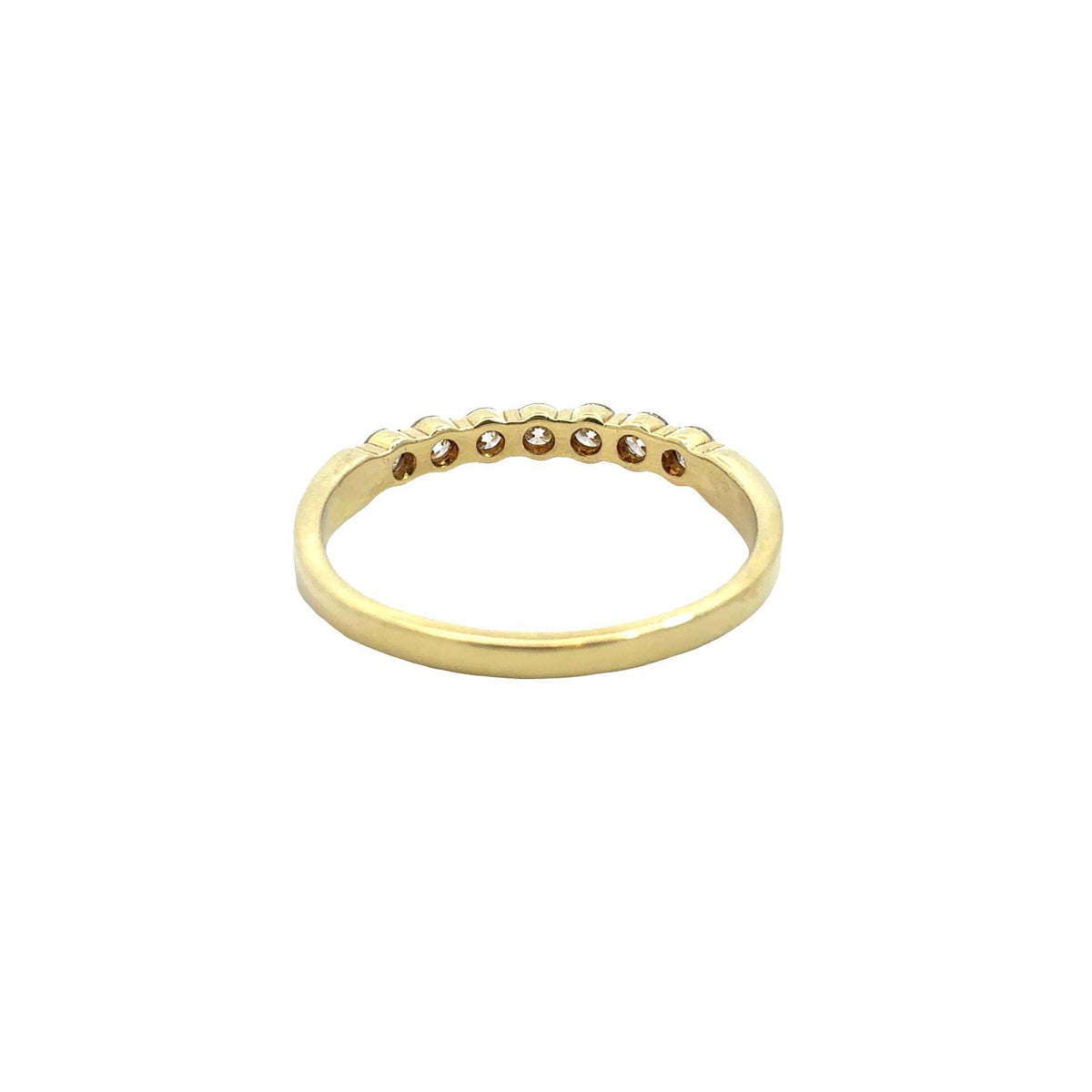 18k Yellow Gold 7 Stone 0.42cttw Diamond Wedding Band Ring3