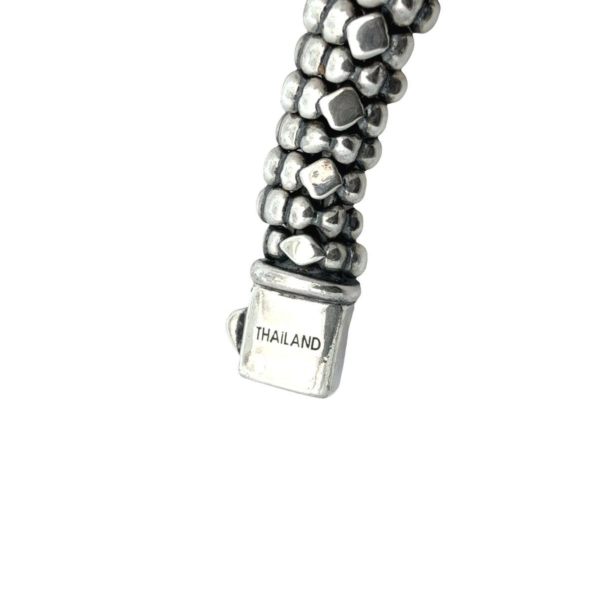 LAGOS Caviar Sterling Silver and 18k Yellow Gold Necklace7