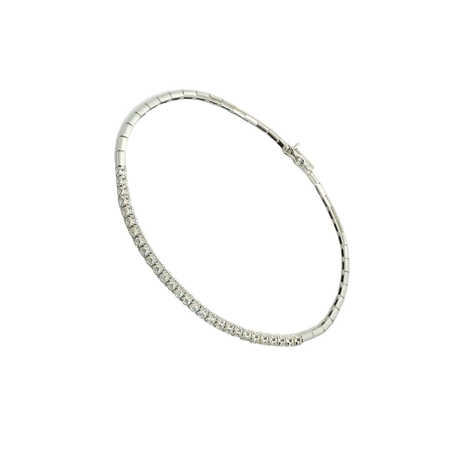 14k White Gold Half 0.21cttw Diamond Tennis Bracelet6