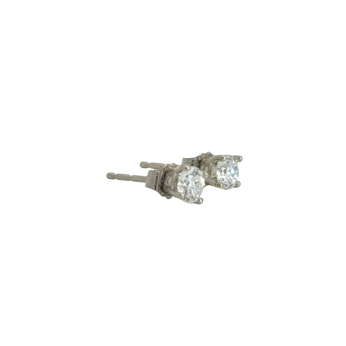 14k White Gold 0.36cttw Lab Created Diamond Stud Earrings2