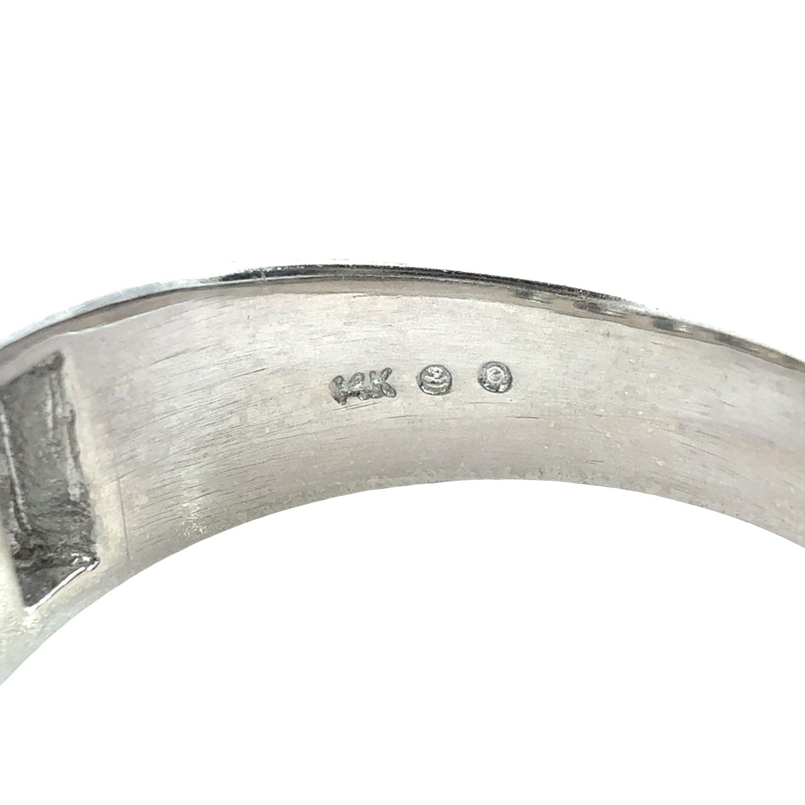 14k White Gold 0.50cttw Diamond Channel Set Men's Band Ring6