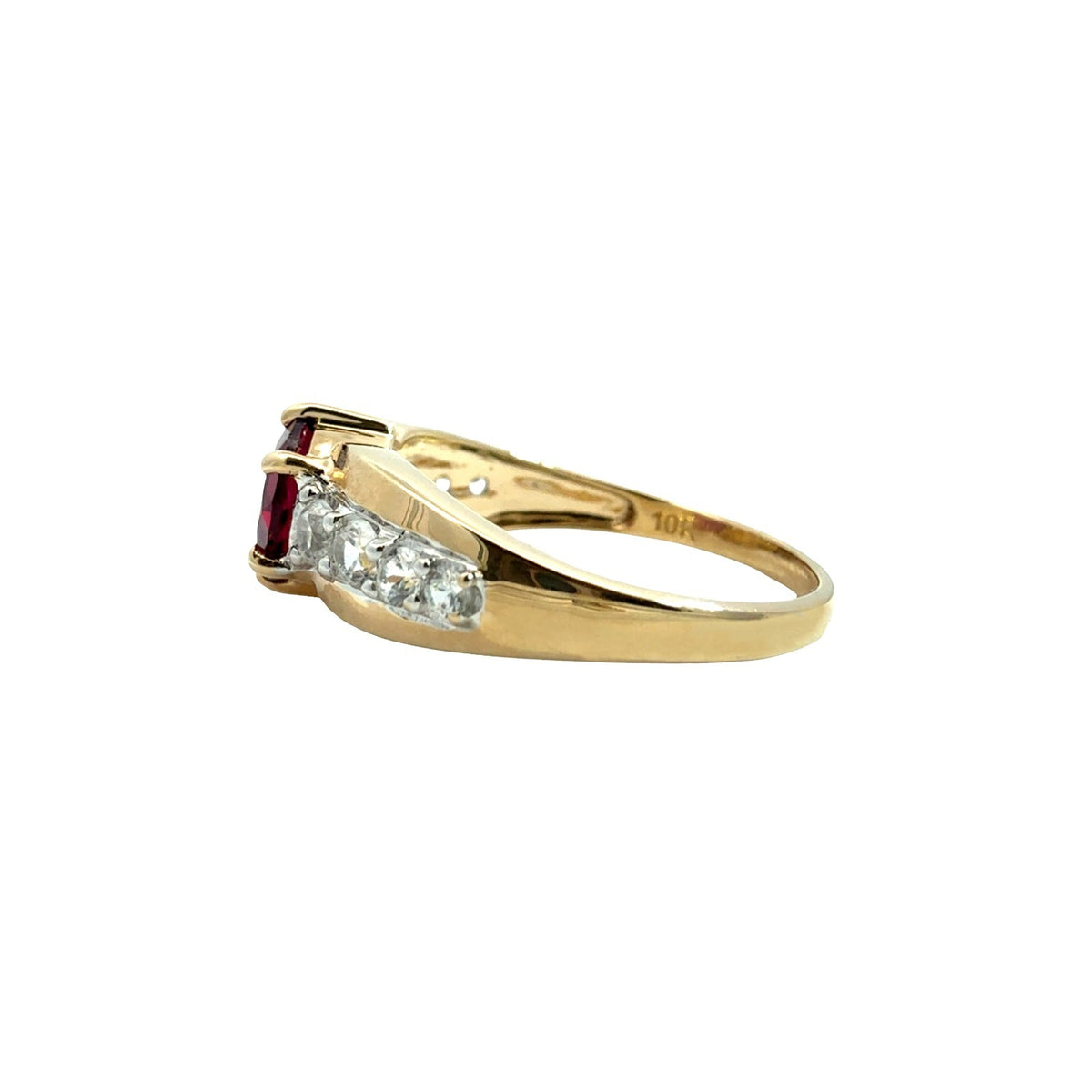 10k Yellow Gold 0.98tcw Tourmaline and 0.24cttw Topaz Ring2