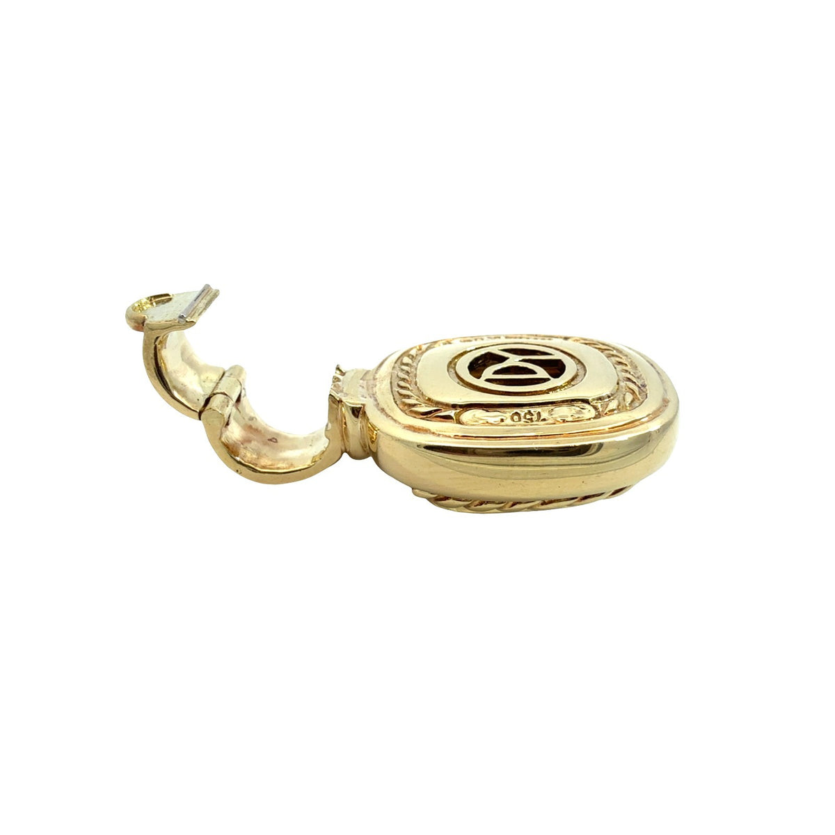 David Yurman 18k Yellow Gold Cushion-Cut 6.03tcw Citrine Enhancer Pendant6