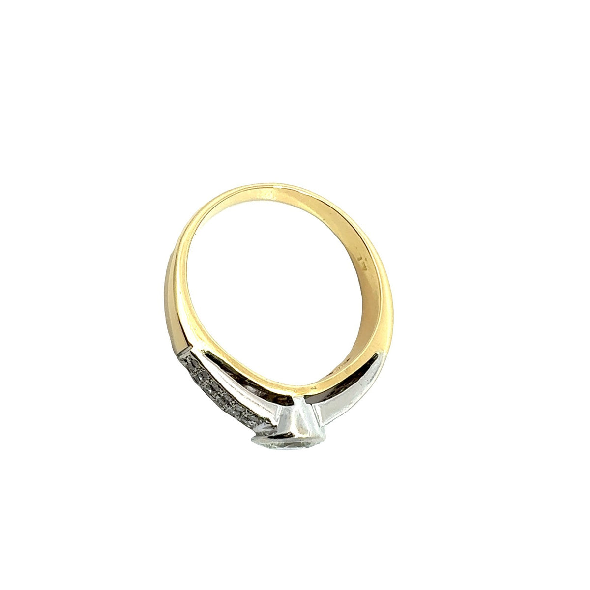 18k Multi-Tone Gold Bezel Set 1.07cttw Diamond Ring5