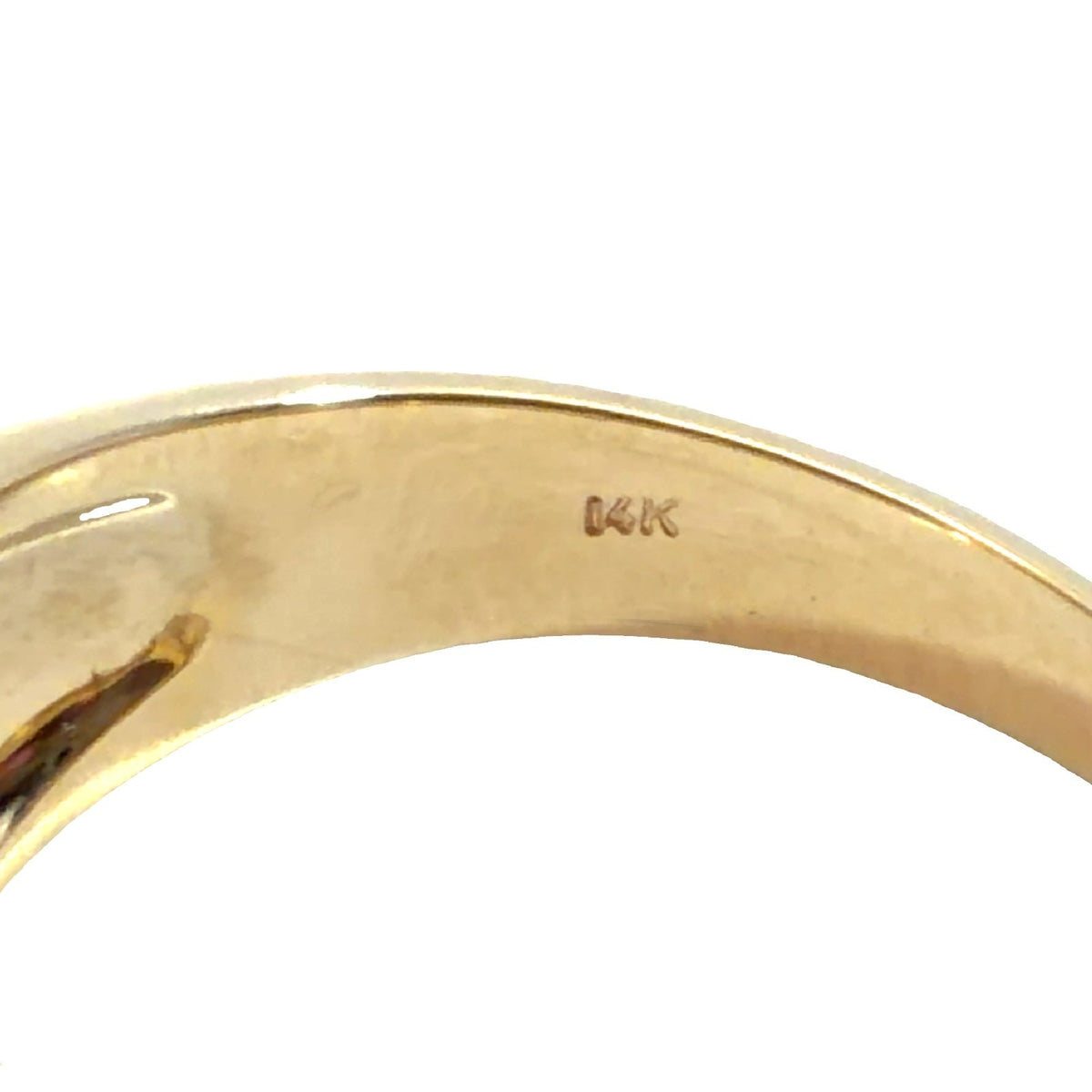 14k Yellow Gold Hexagonal 0.60tcw Euro Cut Diamond Signet Ring4