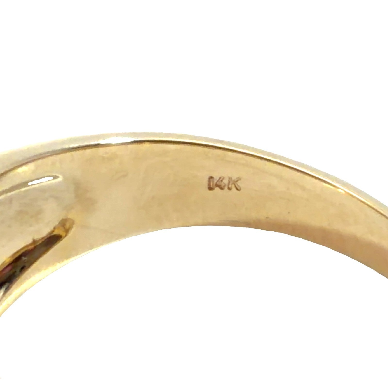 14k Yellow Gold Hexagonal 0.60tcw Euro Cut Diamond Signet Ring4