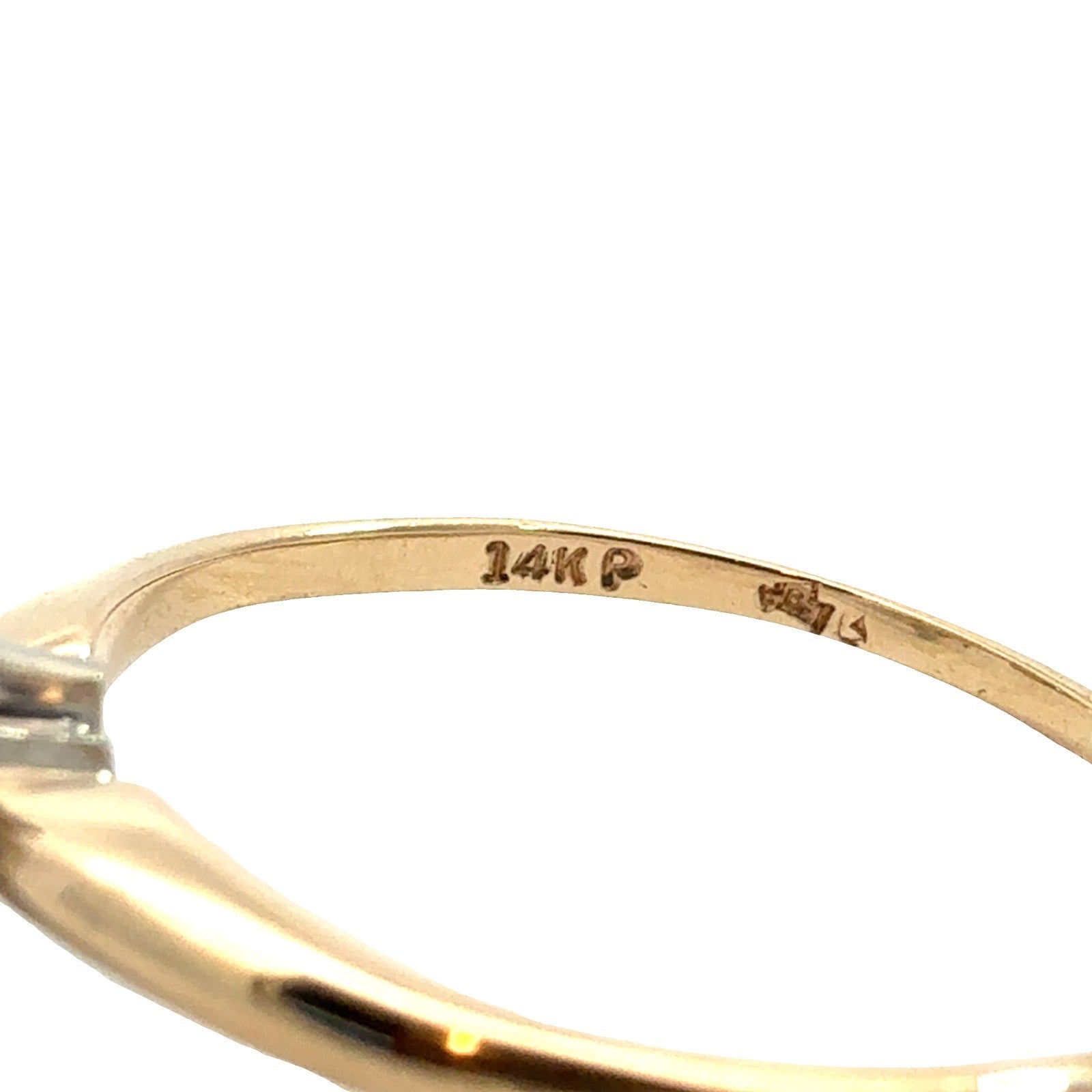 Vintage 14k YG 0.54ctw Marquise Diamond Engagement Ring & 0.28ctw Enhancer Band9