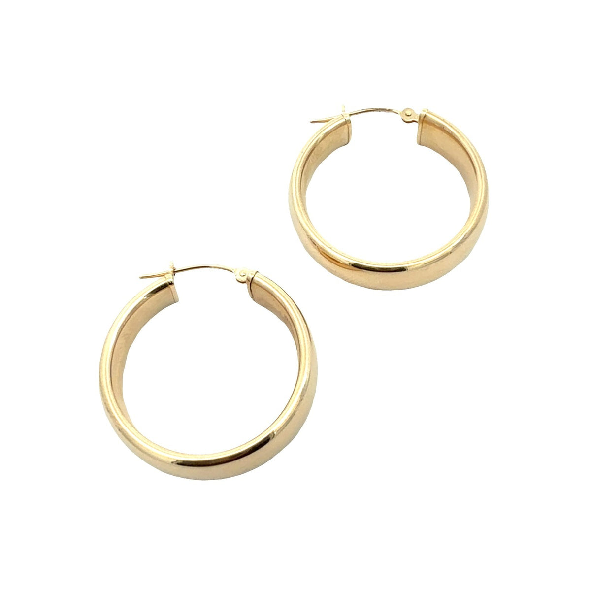 Estate 14k Yellow Gold Hoop Earrings1