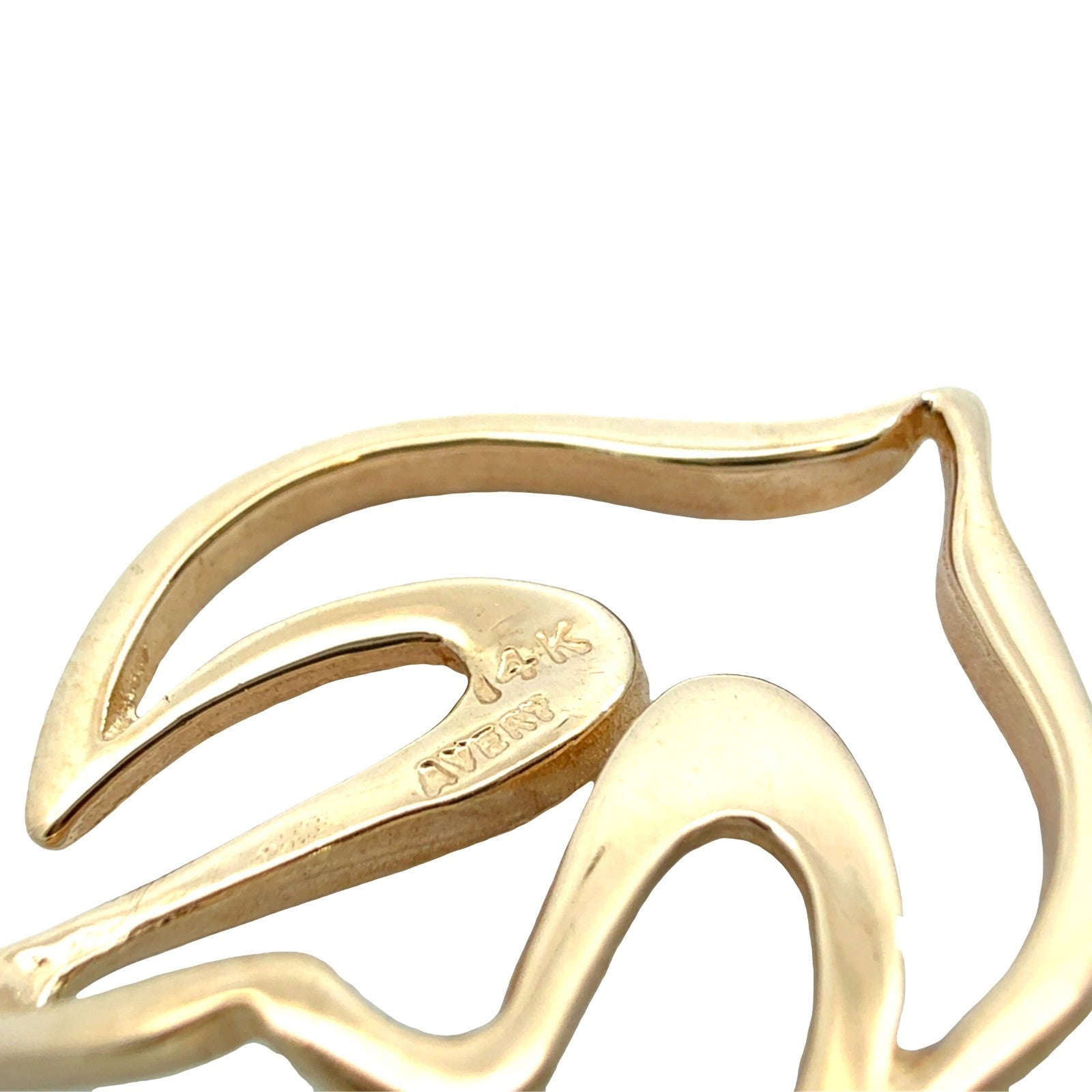 James Avery 14k Yellow Gold Openwork Dove Pendant6