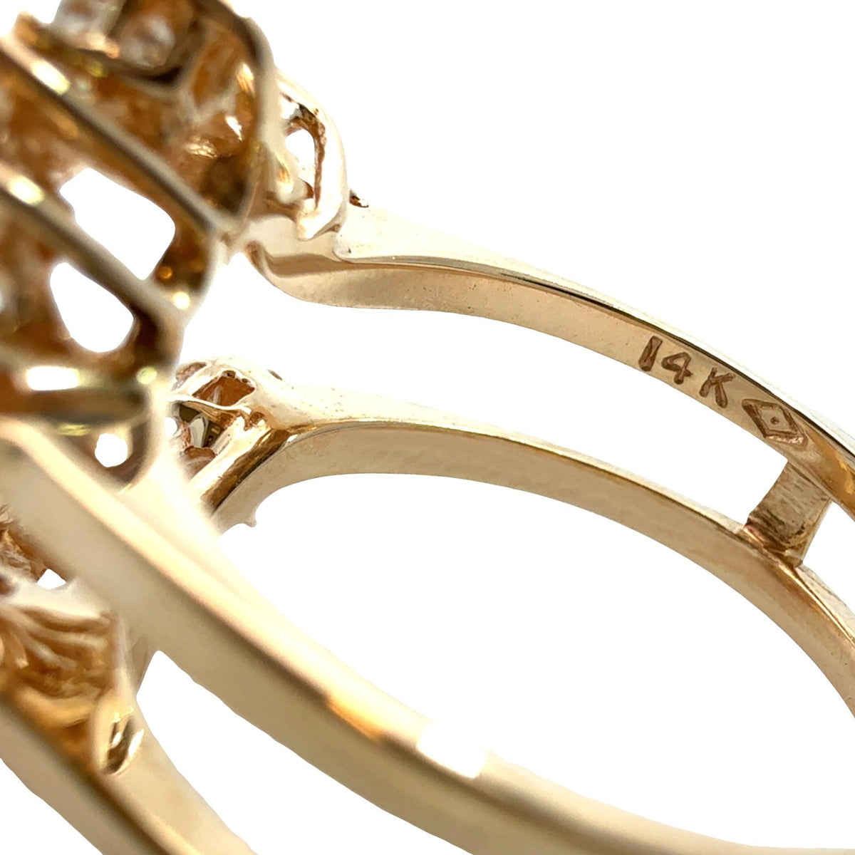 14k Yellow Gold 1.25tcw Sapphire 1.47cttw Diamond Cocktail Ring with Enhancer7