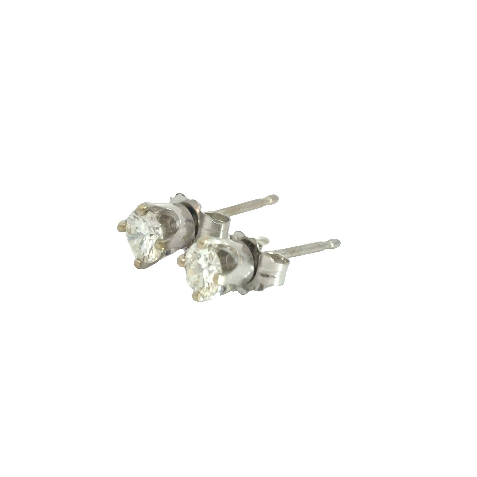 14k White Gold 0.40cttw Diamond Stud Earrings2