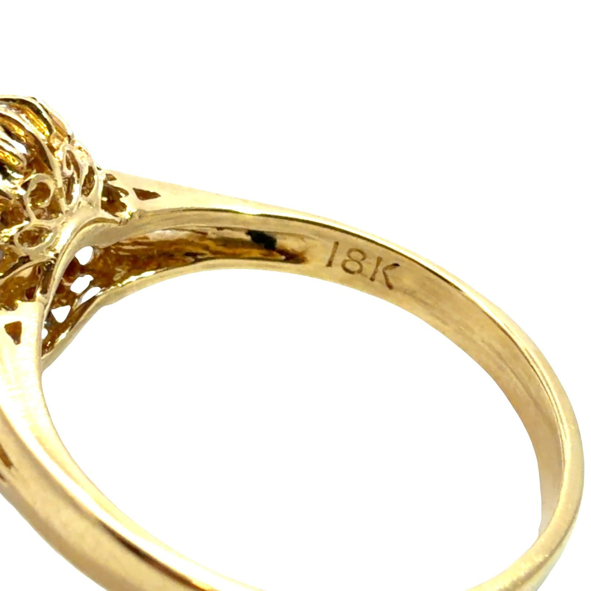 18k Yellow Gold Ring with 0.90 ctw Oval Tanzanite and 0.60ctw Diamonds Size 6.754