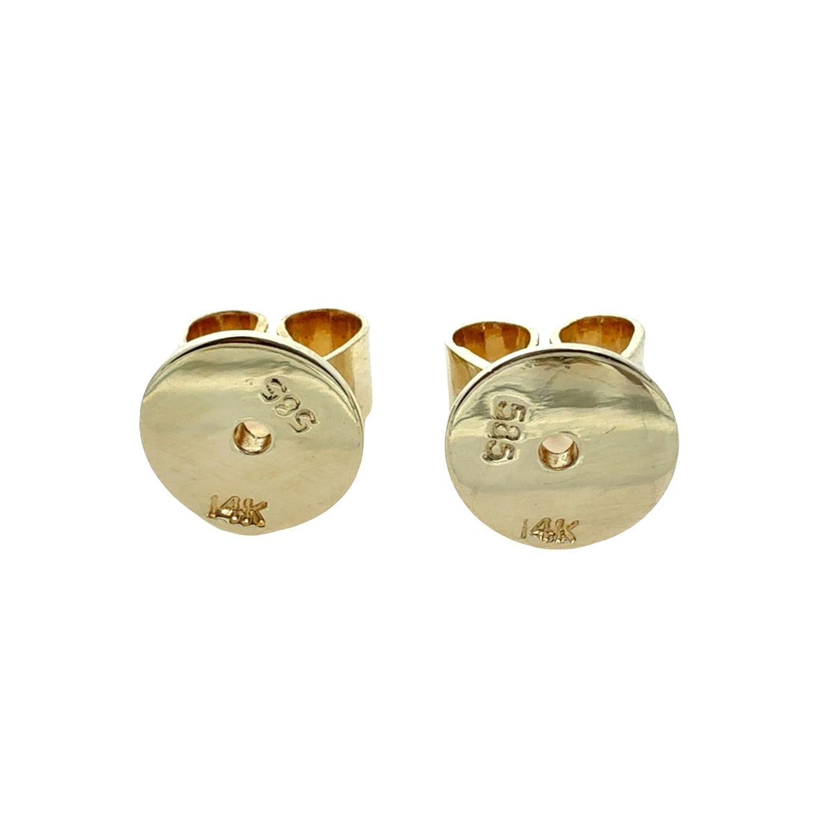 14k Yellow Gold and Cushion-Cut 3.06cttw Topaz Stud Earrings4