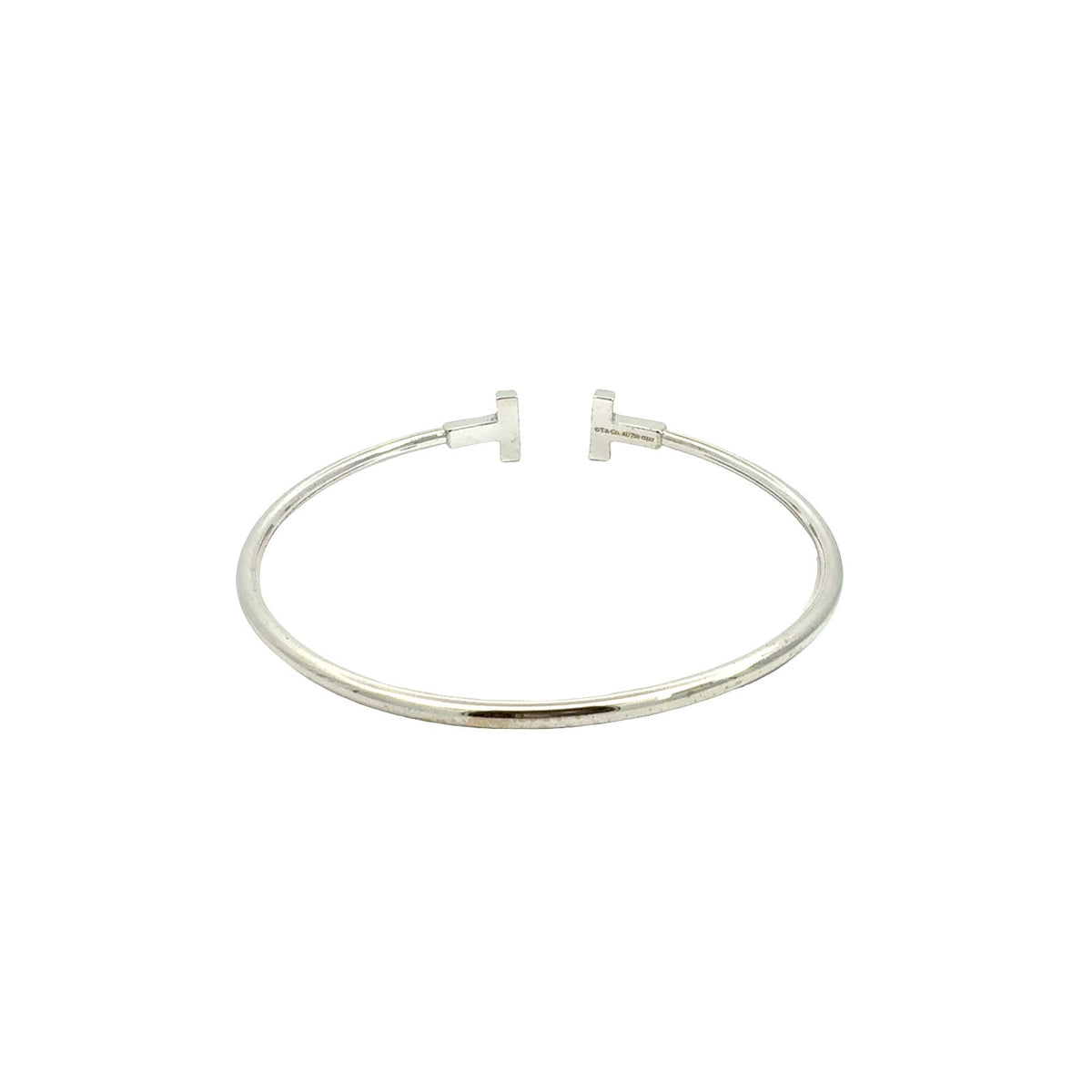 Tiffany & Co. 18k White Gold Tiffany T Wire Cuff Bracelet3
