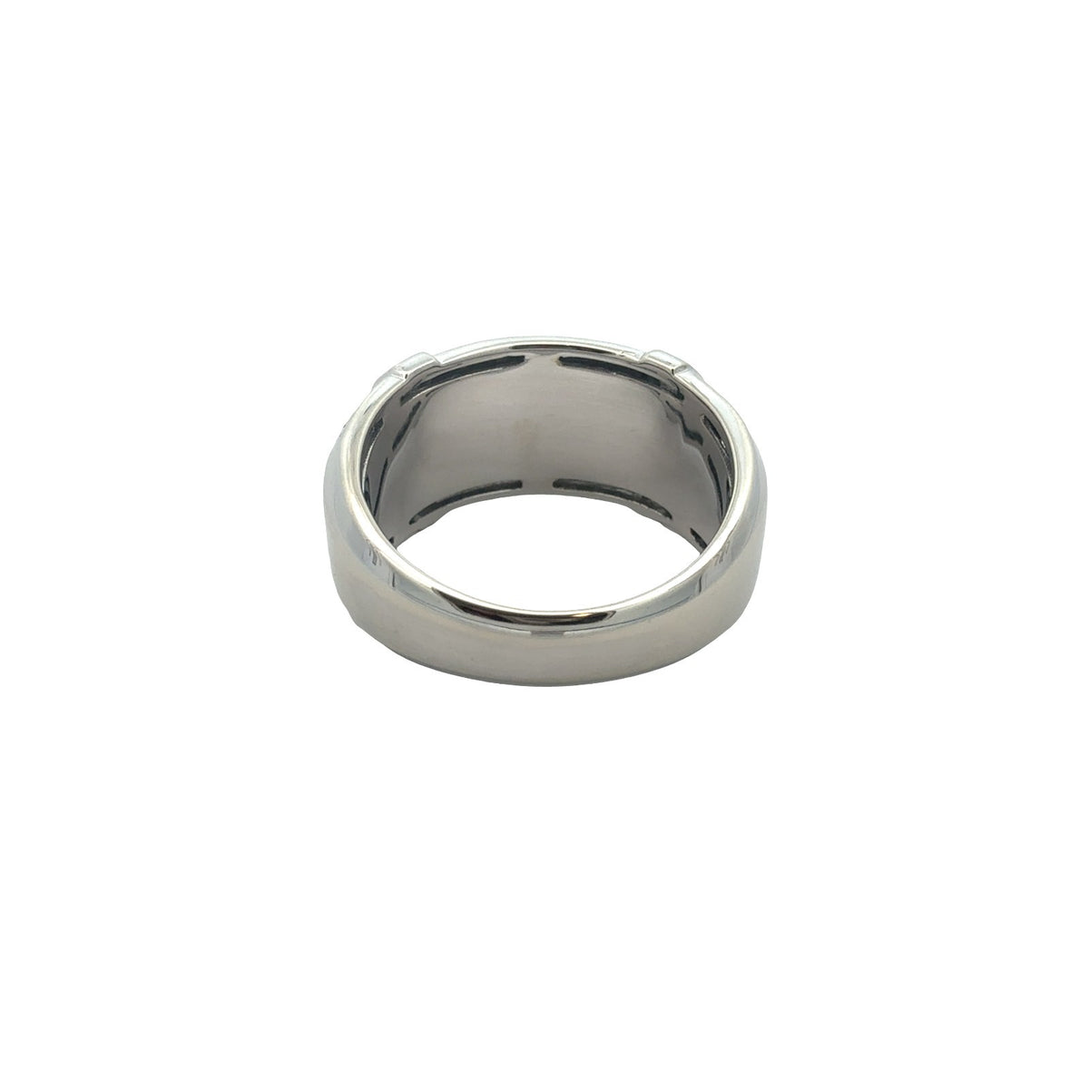 10k White Gold Round & Baguette 1.56cttw Diamond Wide Band Ring3
