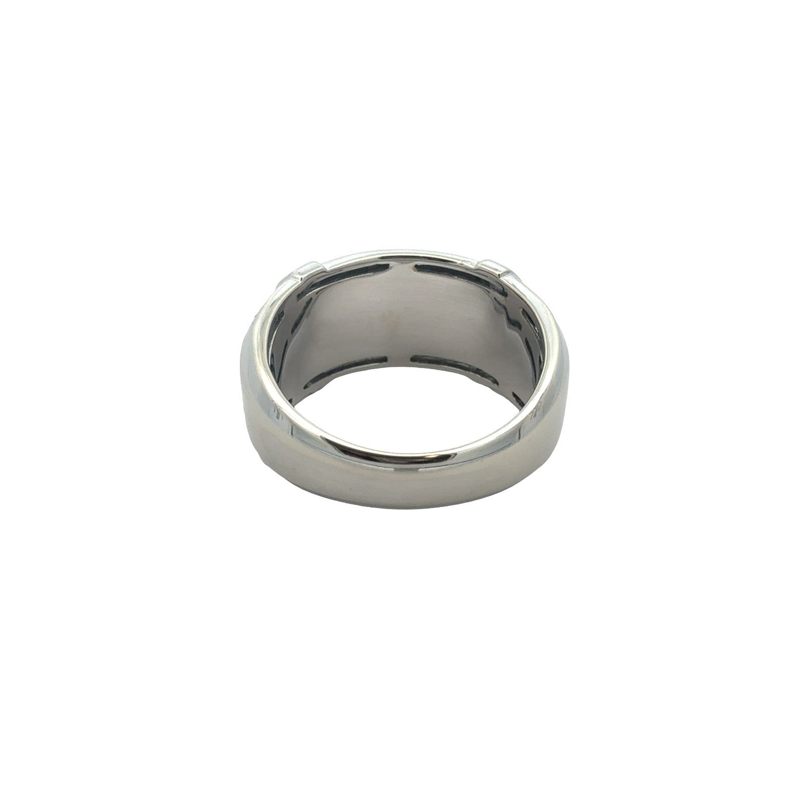 10k White Gold Round & Baguette 1.56cttw Diamond Wide Band Ring3