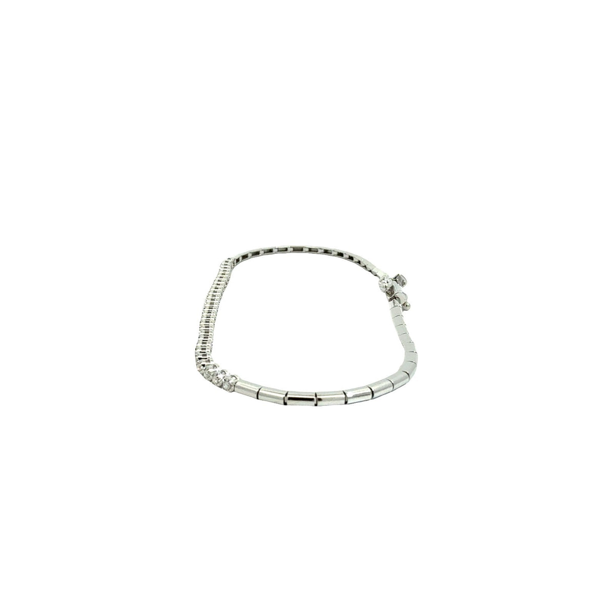 14k White Gold Half 0.21cttw Diamond Tennis Bracelet4