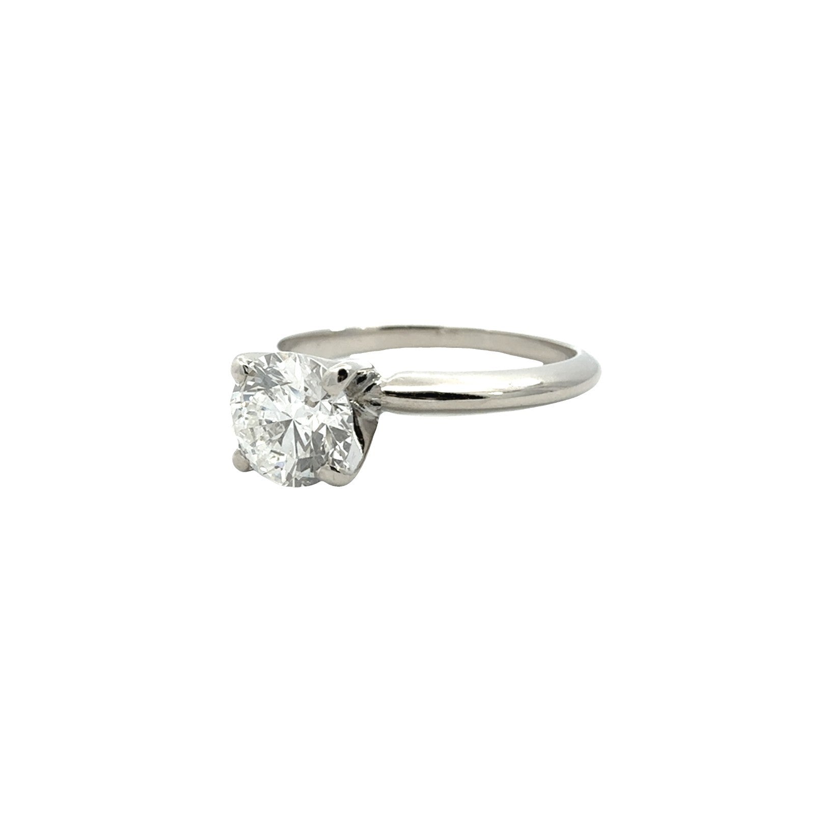 14k White Gold Round Brilliant 1.04tcw Diamond Solitaire Engagement Ring2