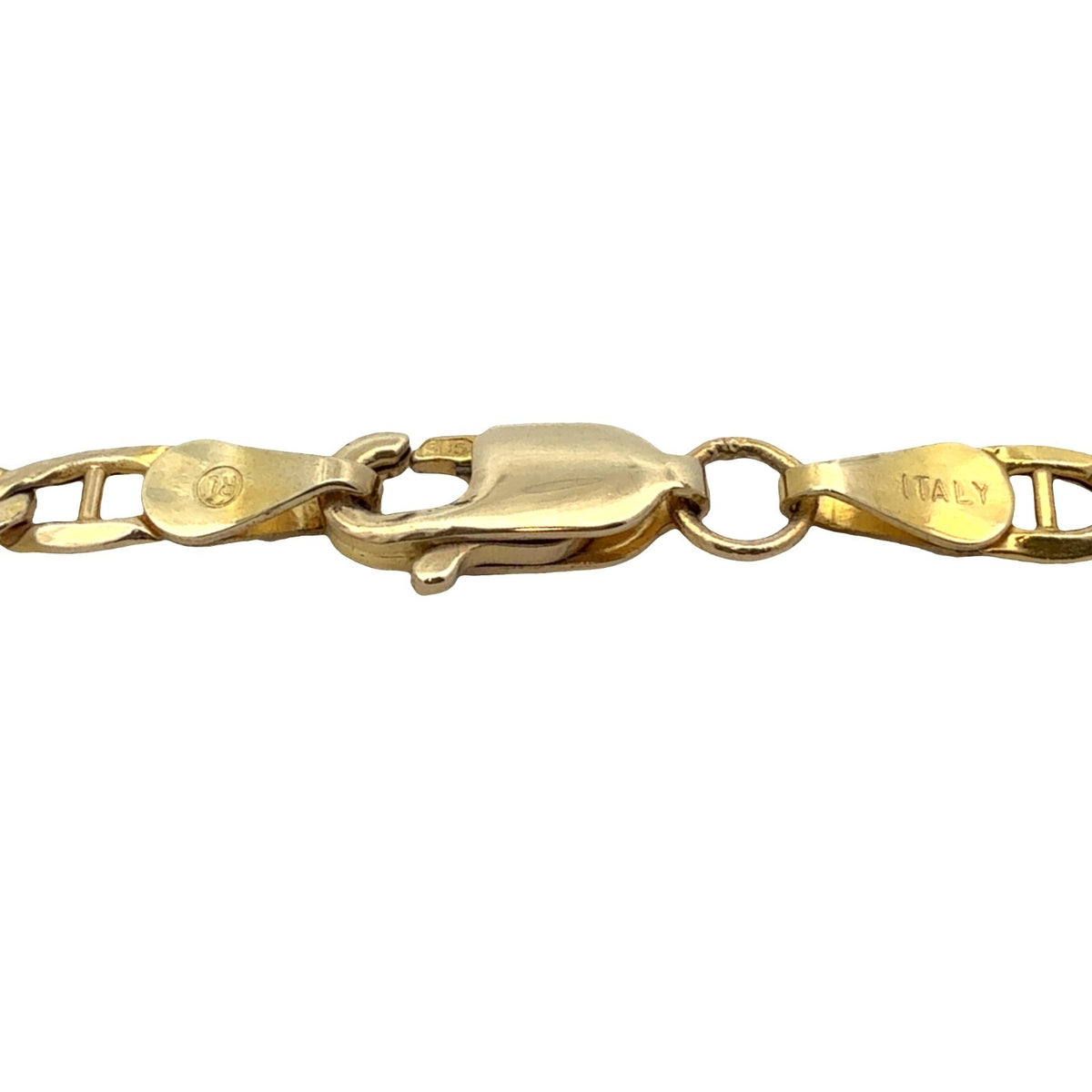 14k Yellow Gold Mariner Link Chain Necklace 20"5