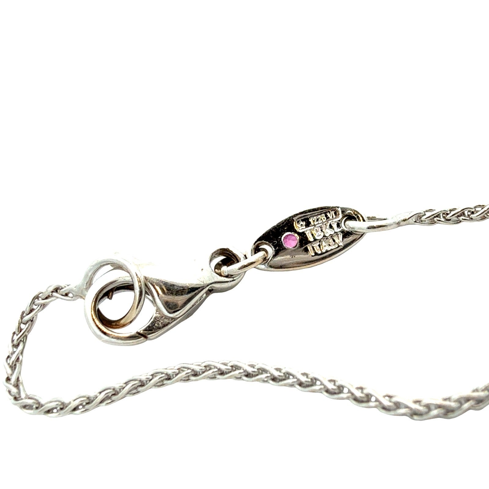 Roberto Coin 18k White Gold Three-Stone 0.71cttw Diamond Pendant Necklace8