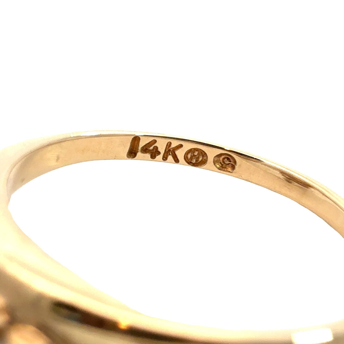 Vintage 14k YG 0.54ctw Marquise Diamond Engagement Ring & 0.28ctw Enhancer Band8