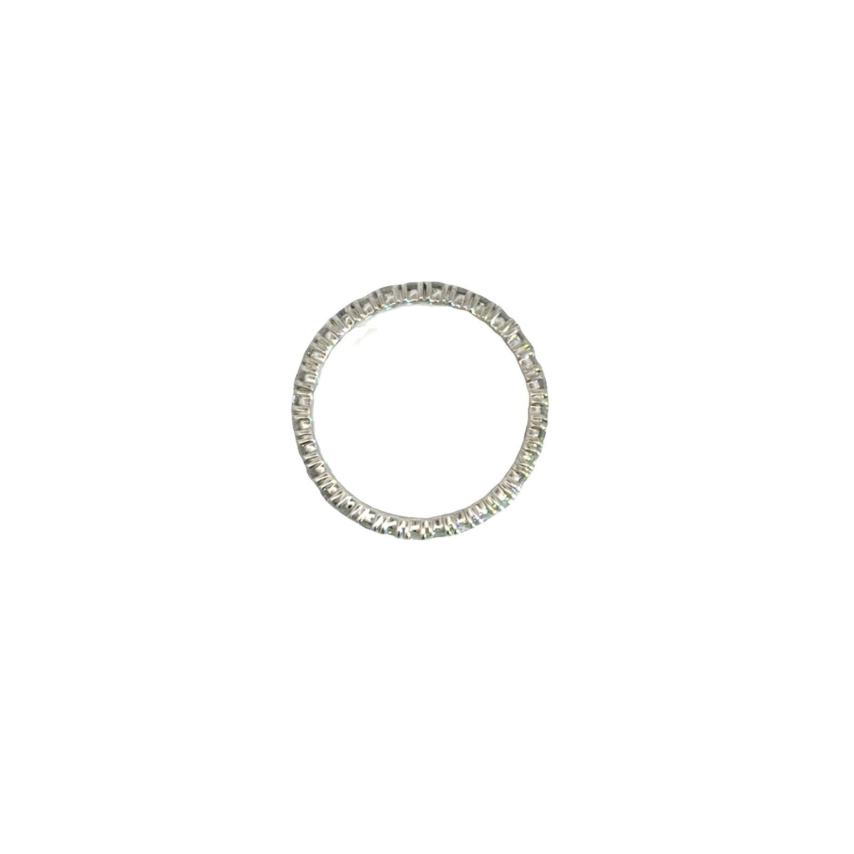 14K White Gold Diamond 1.01ctw Eternity Band Ring5