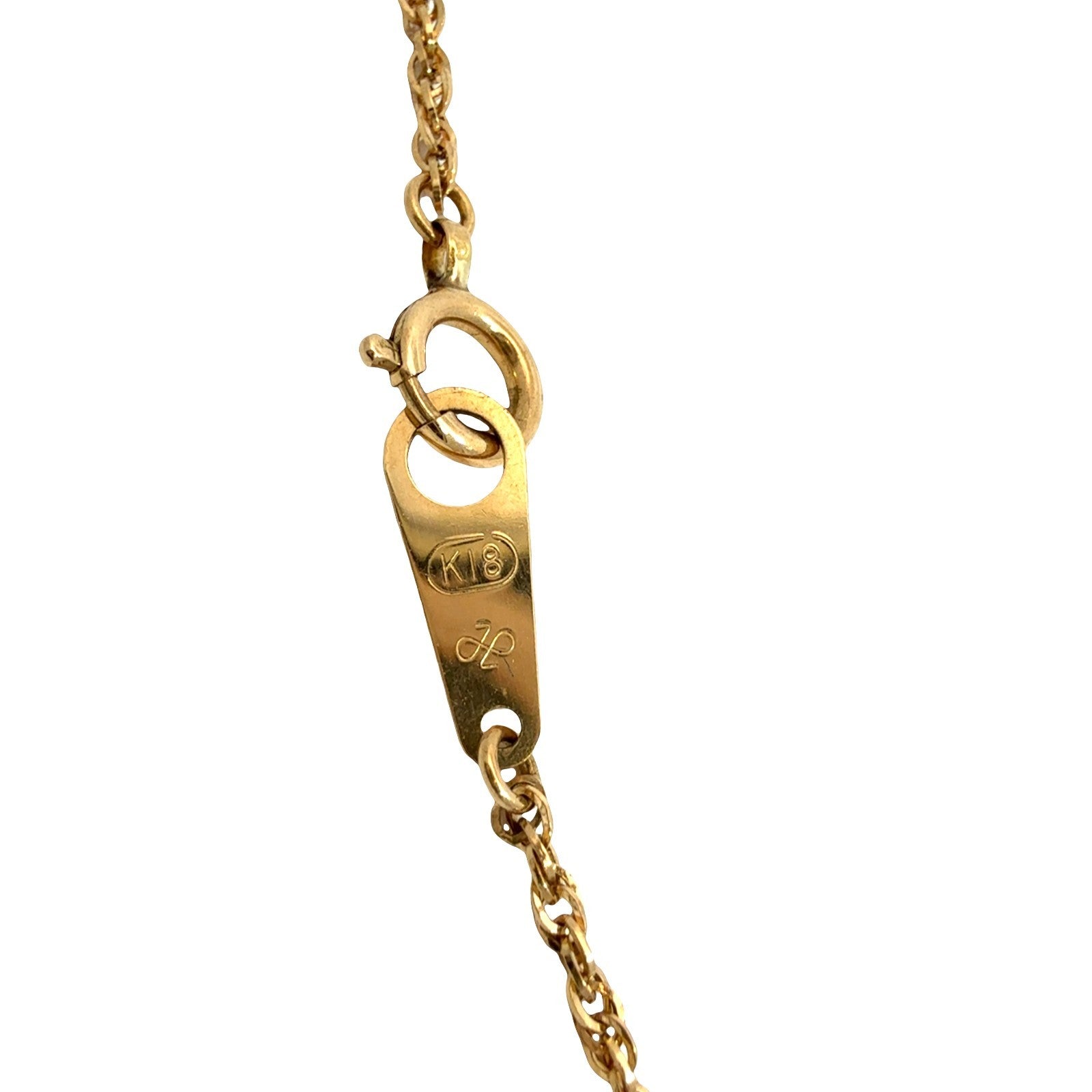 18k Yellow Gold 1.11tcw Tanzanite & 0.07cttw Diamond Swirl Pendant Necklace 16"6