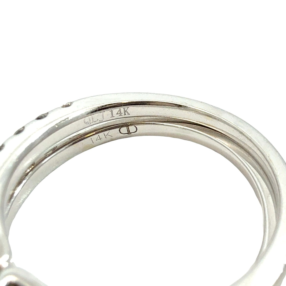 14k White Gold Lab-Grown 2.36cttw(1.41tcw) Round Diamond Cushion Halo Bridal Set6
