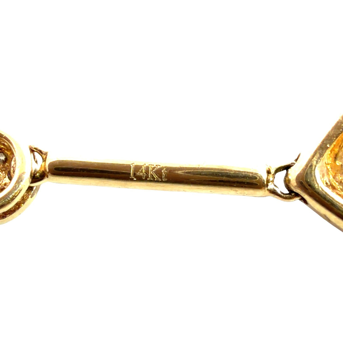 14k Yellow Gold Pendant Necklace with 1.17ctw Citrine and 0.36ctw Diamond3