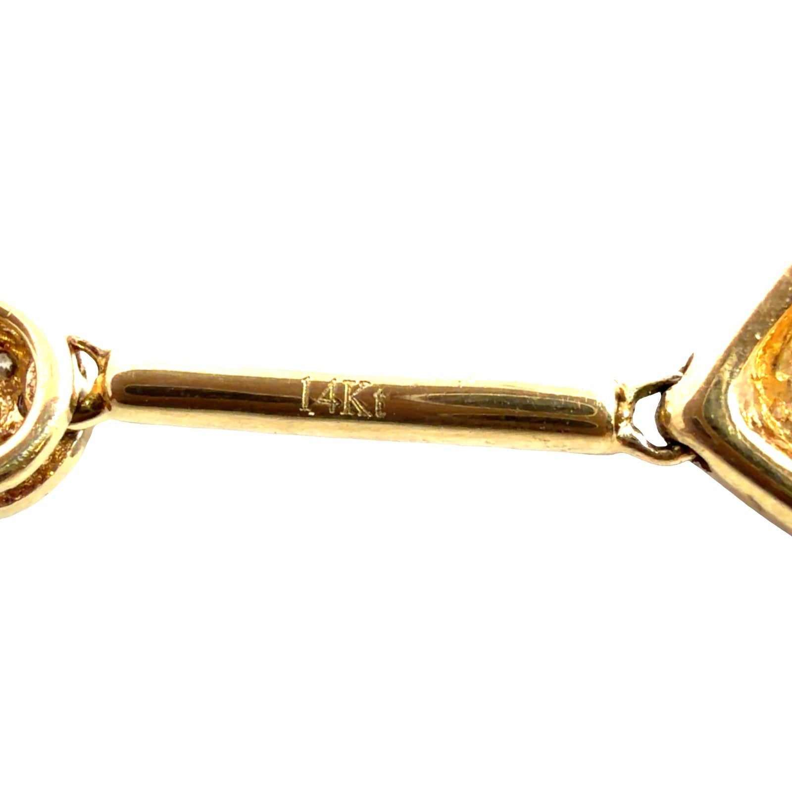 14k Yellow Gold Pendant Necklace with 1.17ctw Citrine and 0.36ctw Diamond3