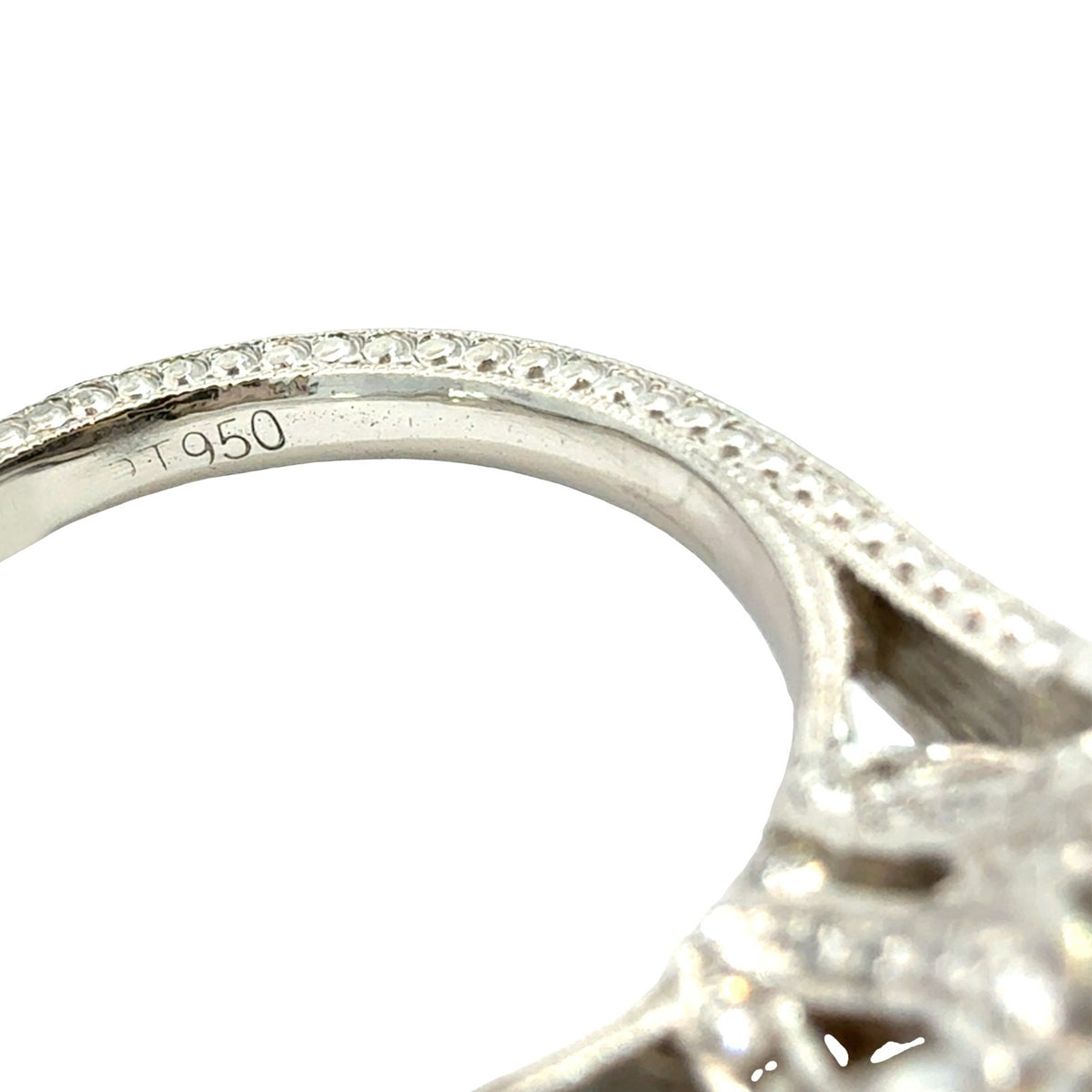 Platinum Pavé Split Shank Cushion-Cut 2.63cttw (2.01tcw) Diamond Engagement Ring6