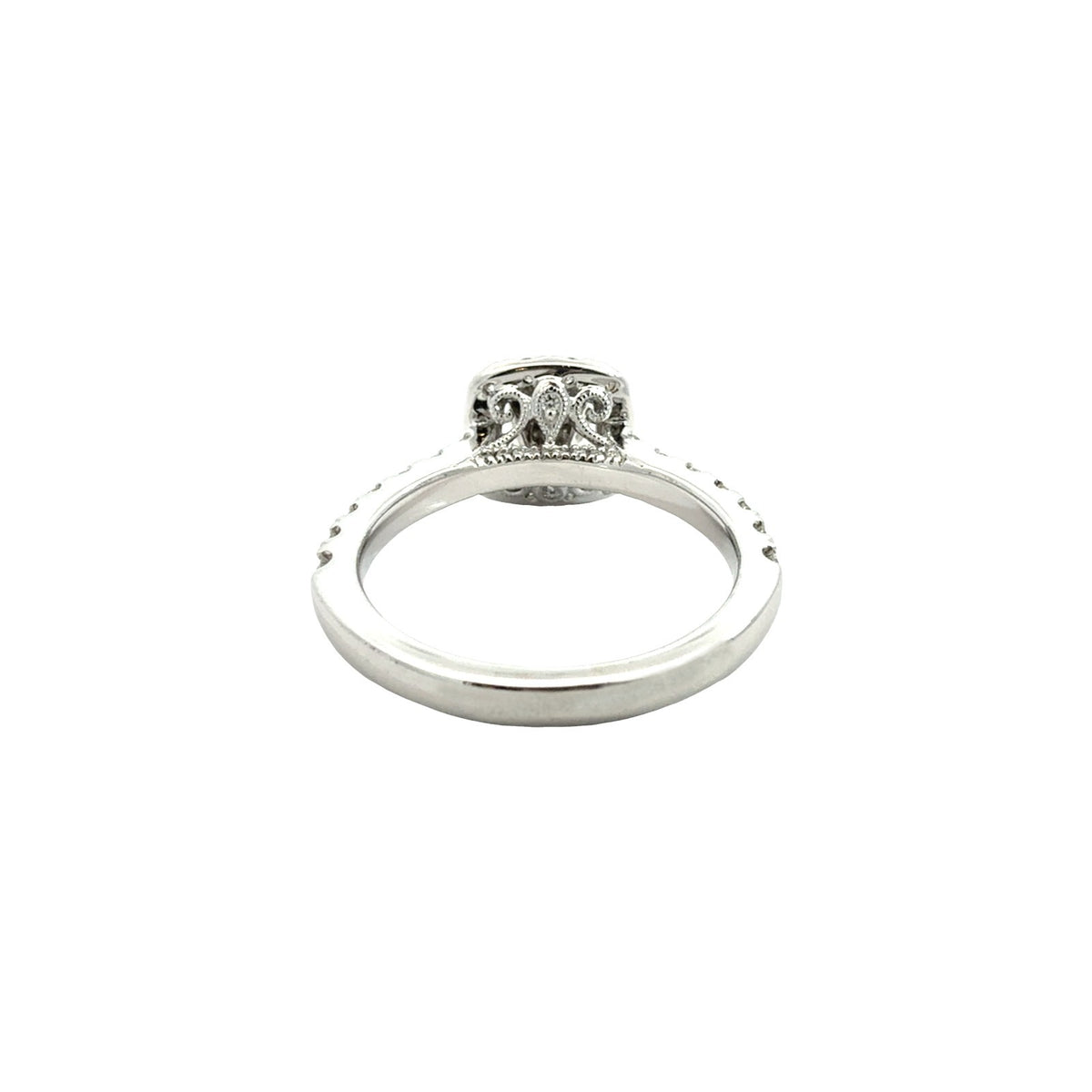 Neil Lane 14k White Gold Cushion-Cut 1.34cttw Diamond Halo Engagement Ring4