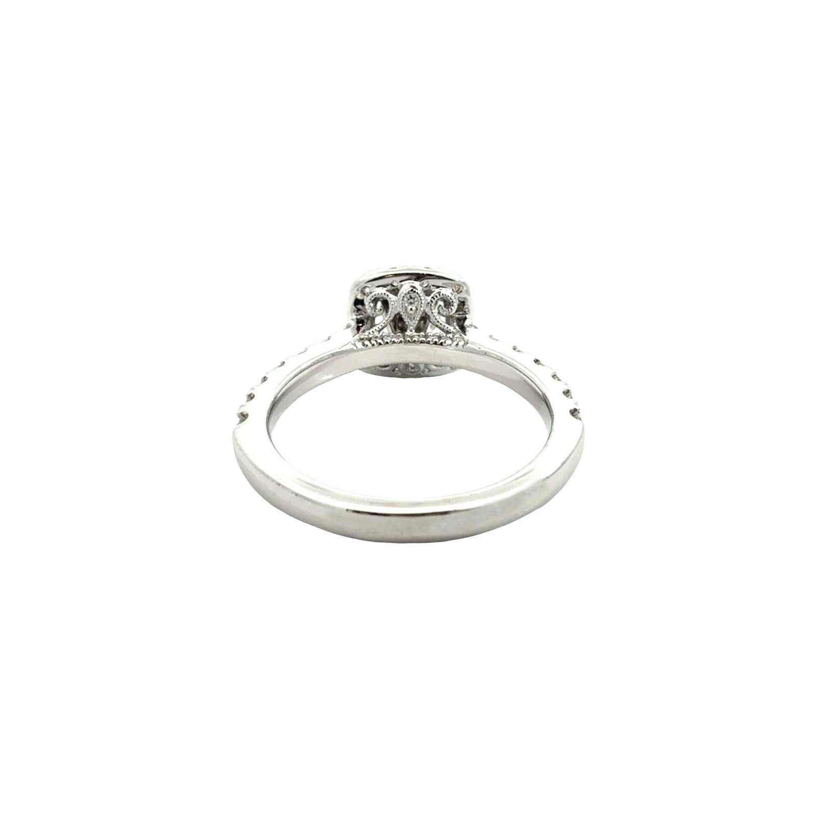 Neil Lane 14k White Gold Cushion-Cut 1.34cttw Diamond Halo Engagement Ring4