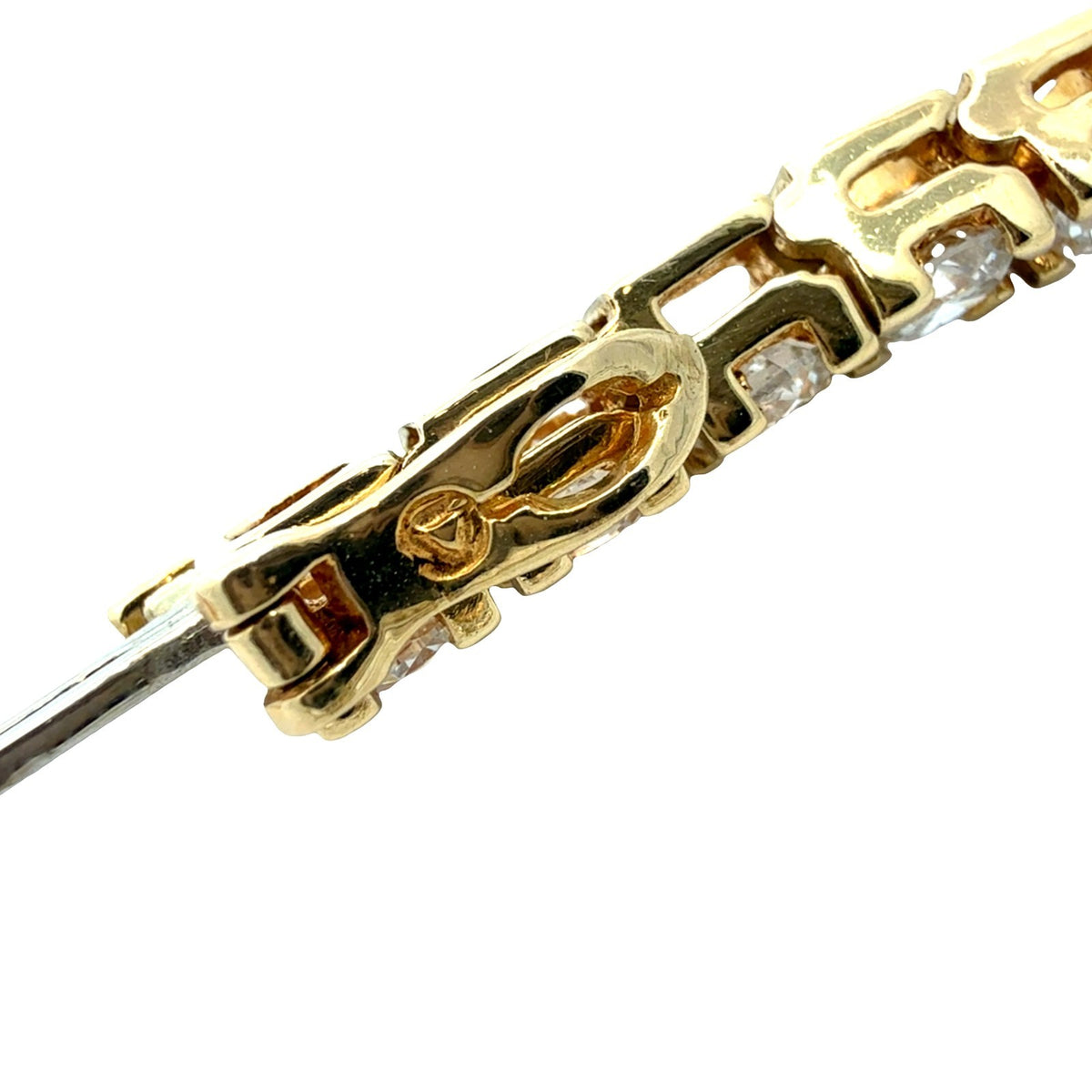 18k Yellow Gold and 9.13cttw Diamond Tennis Bracelet7
