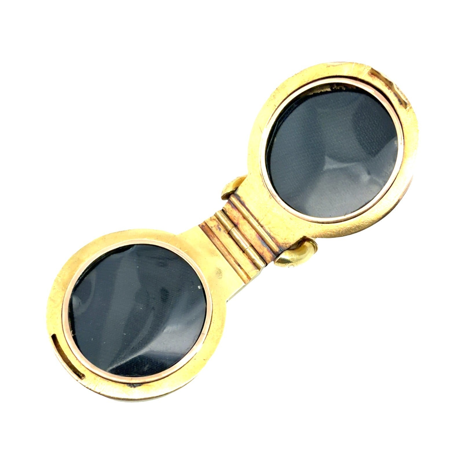 Antique Victorian 20k Yellow Gold 0.43ctw Rose Cut Diamond Locket Pendant6