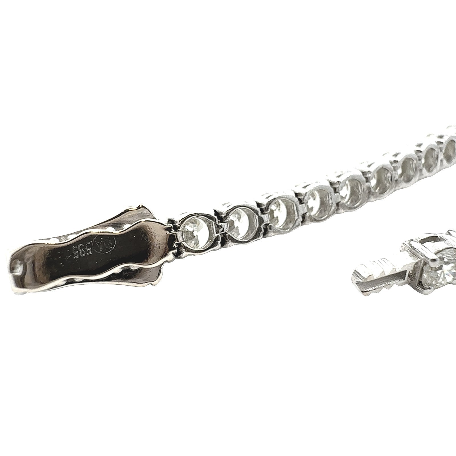 14k White Gold 8.75cttw Diamond Tennis Bracelet 7.5"5