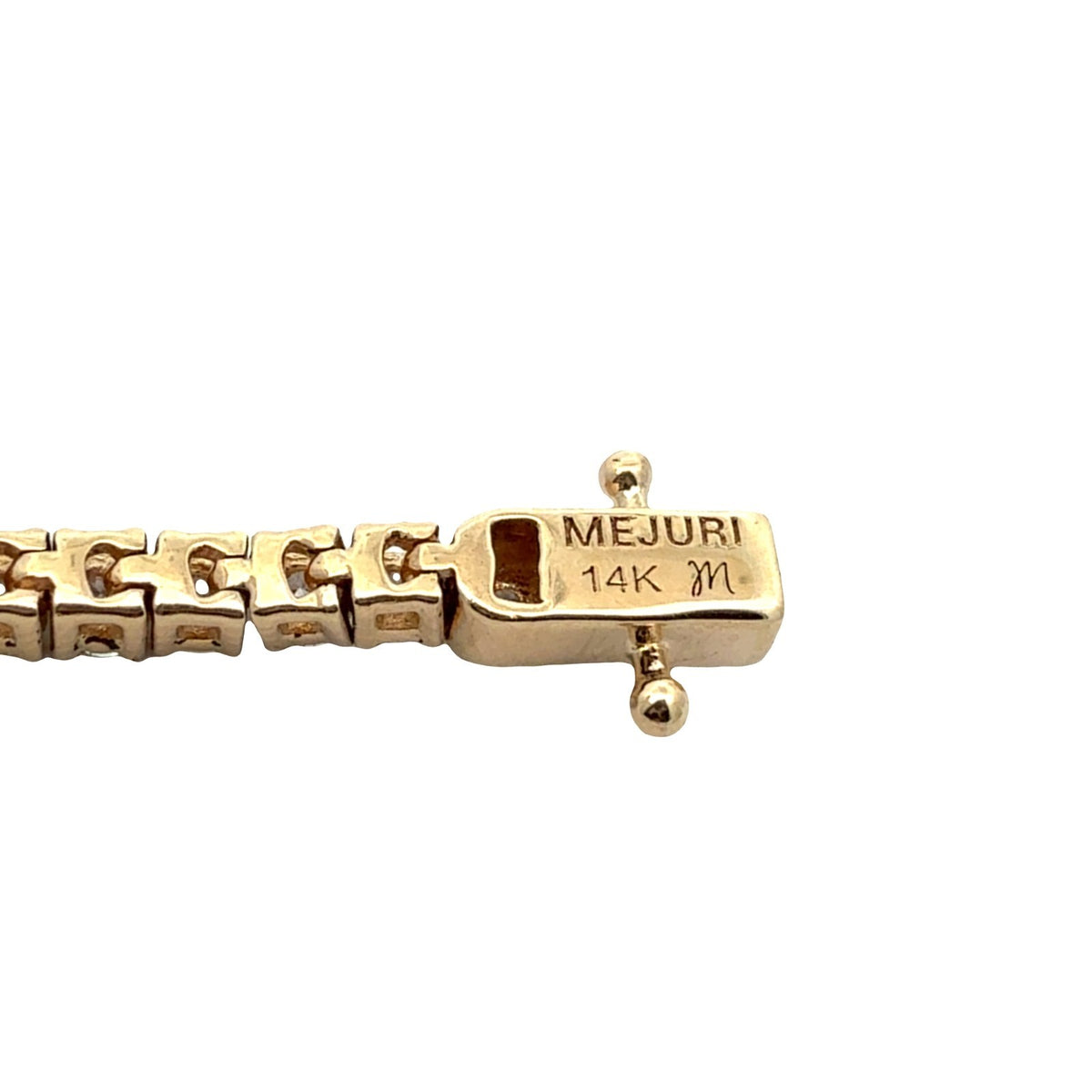 14k Yellow Gold and 2.18cttw Lab- Created Diamond Tennis Bracelet 7"8