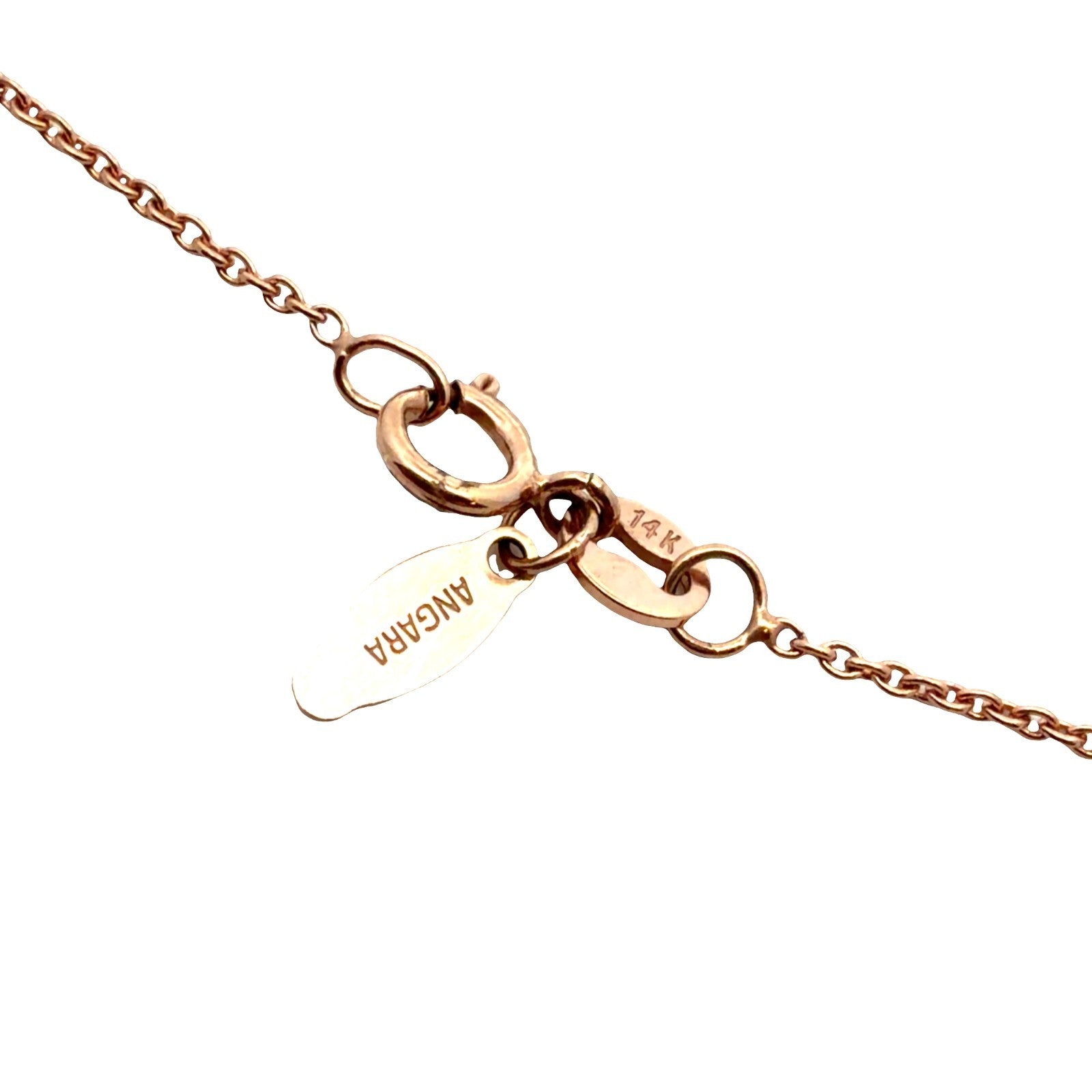 14k Rose Gold Chain Necklace with (2.19ctw) Amethyst and (0.36ctw) Diamond4