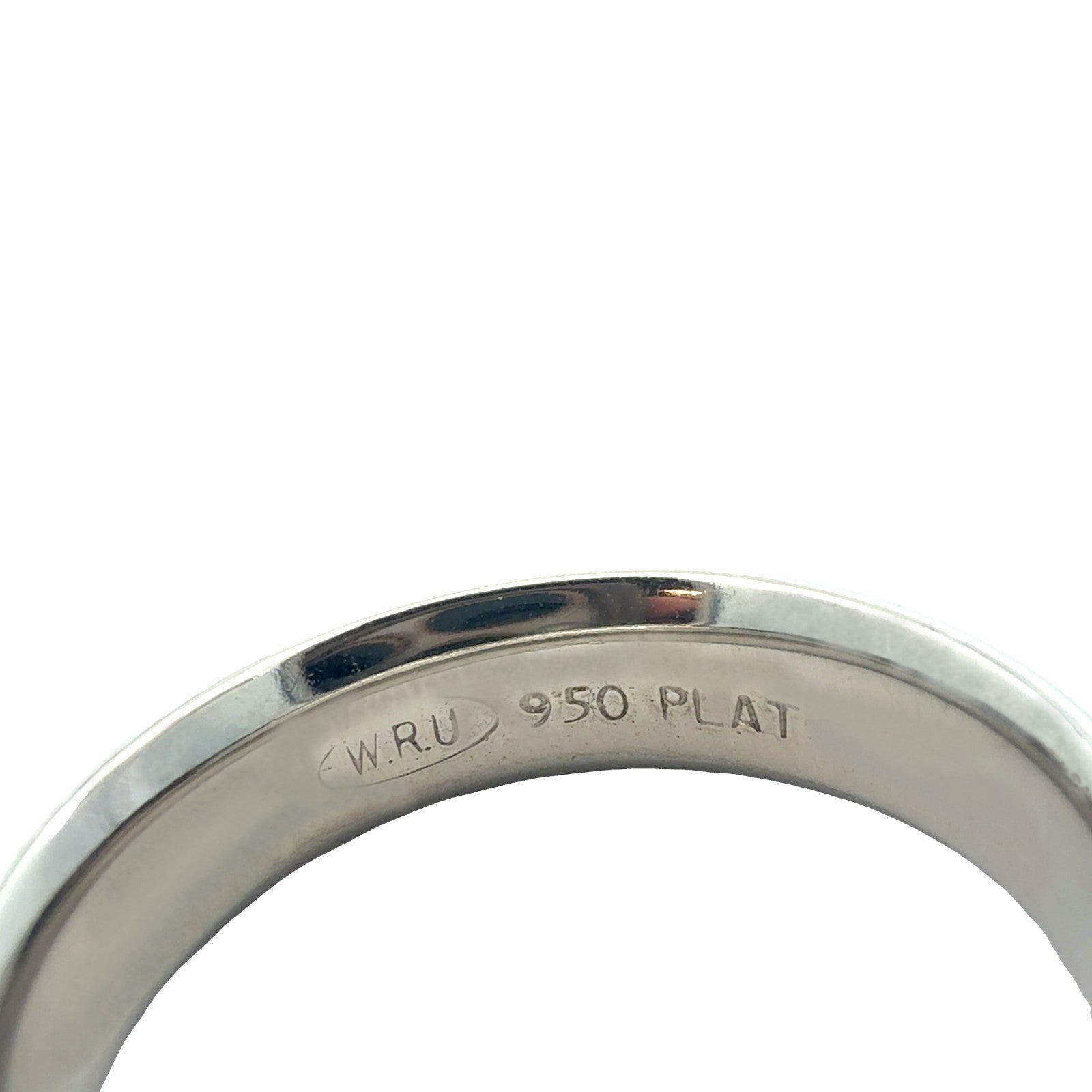 Men's Platinum Grooved Wedding Band4