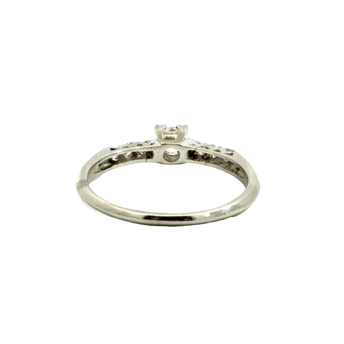 Platinum 0.34cttw Diamond Engagement Ring Size 72