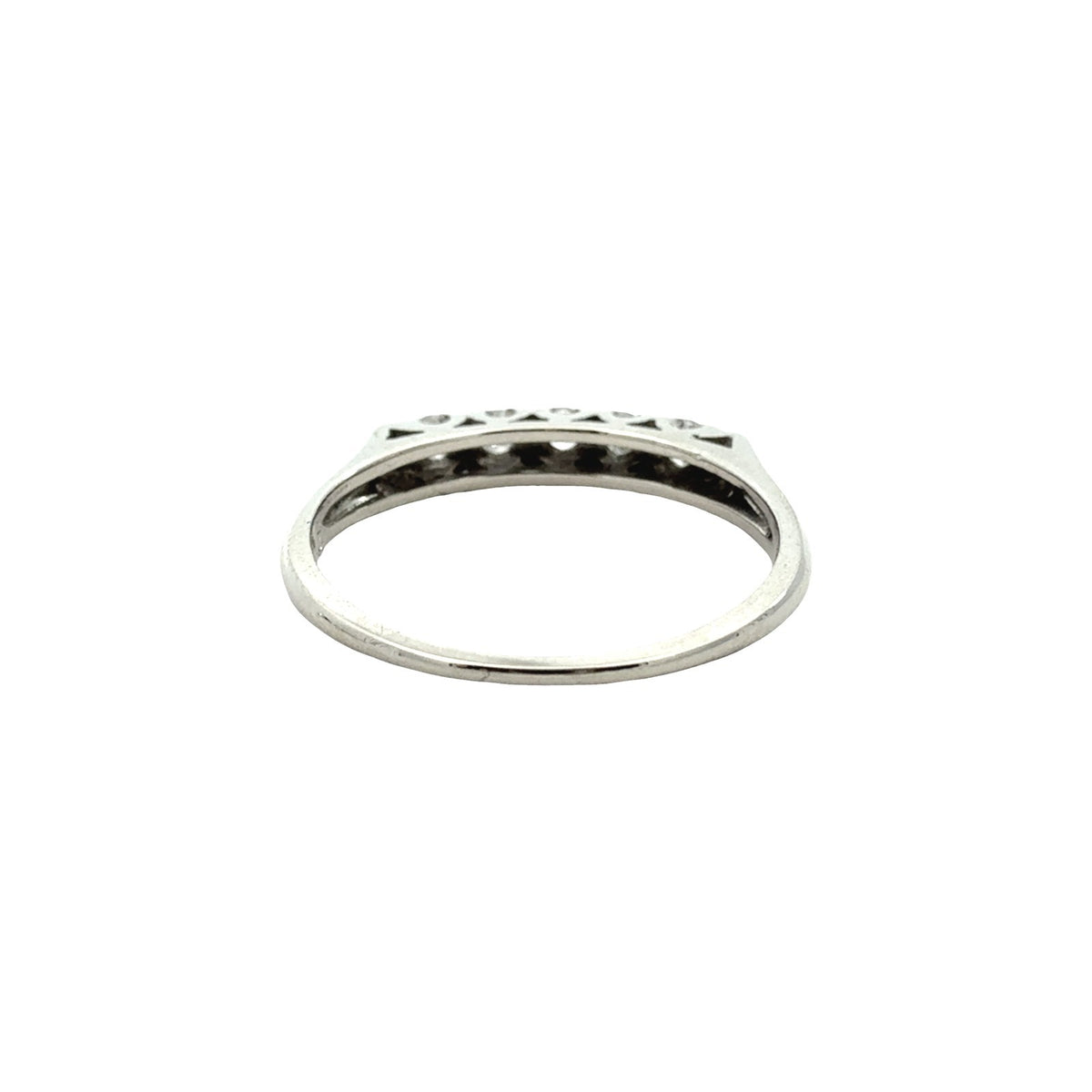 18k White Gold Stamped 0.73cttw Diamond Engagement Ring and 0.23cttw Band Set9