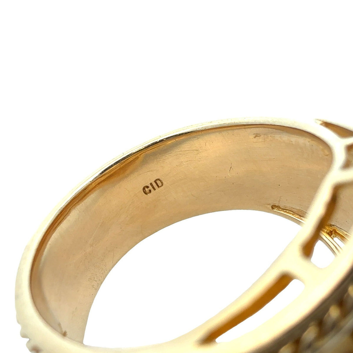14k Yellow Gold Pearl & 0.01ctw Diamond Vintage-Inspired Cocktail Ring Size 65