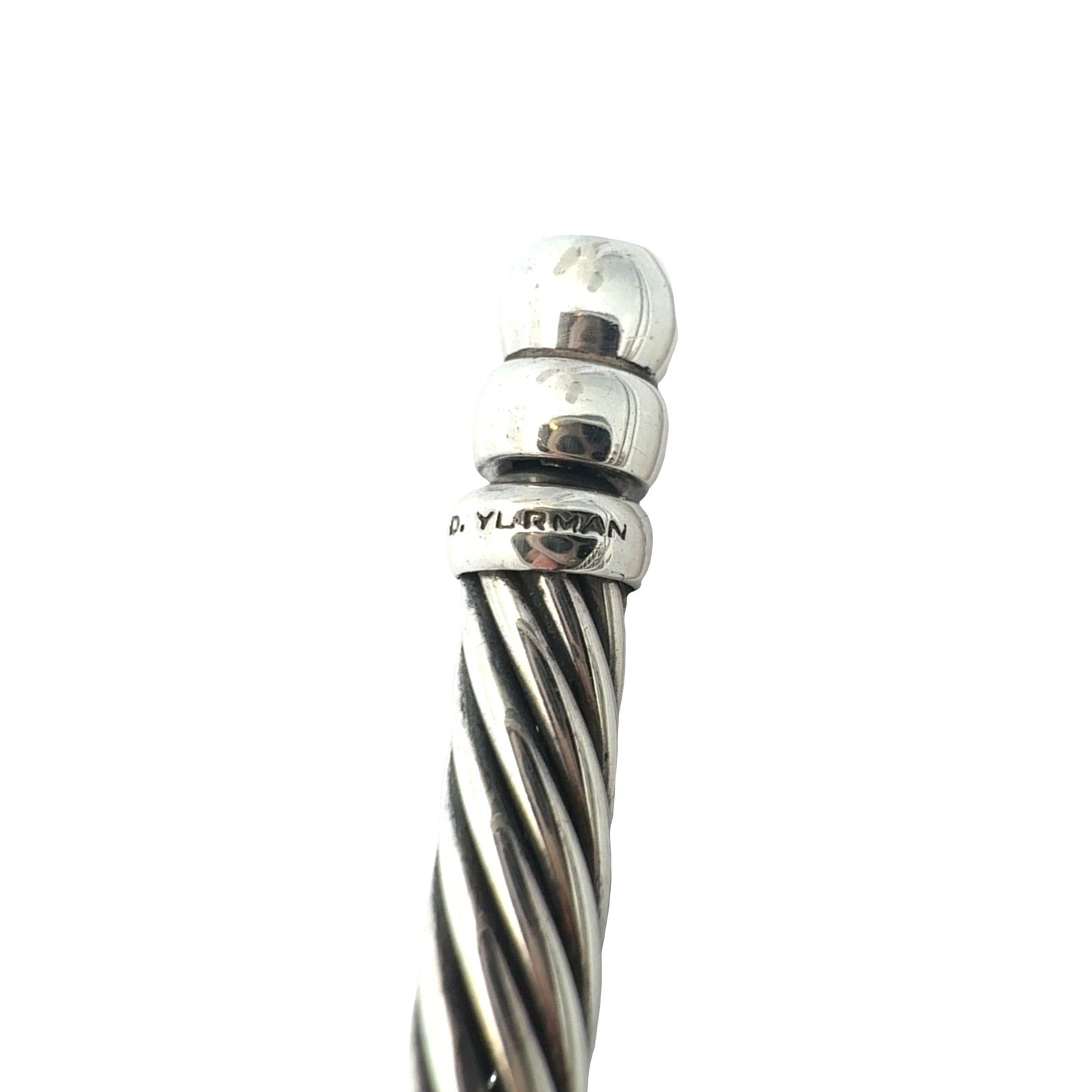 David Yurman Sterling Silver Pearl & 0.64cttw Diamond Hampton Cable Choker 15.5"6