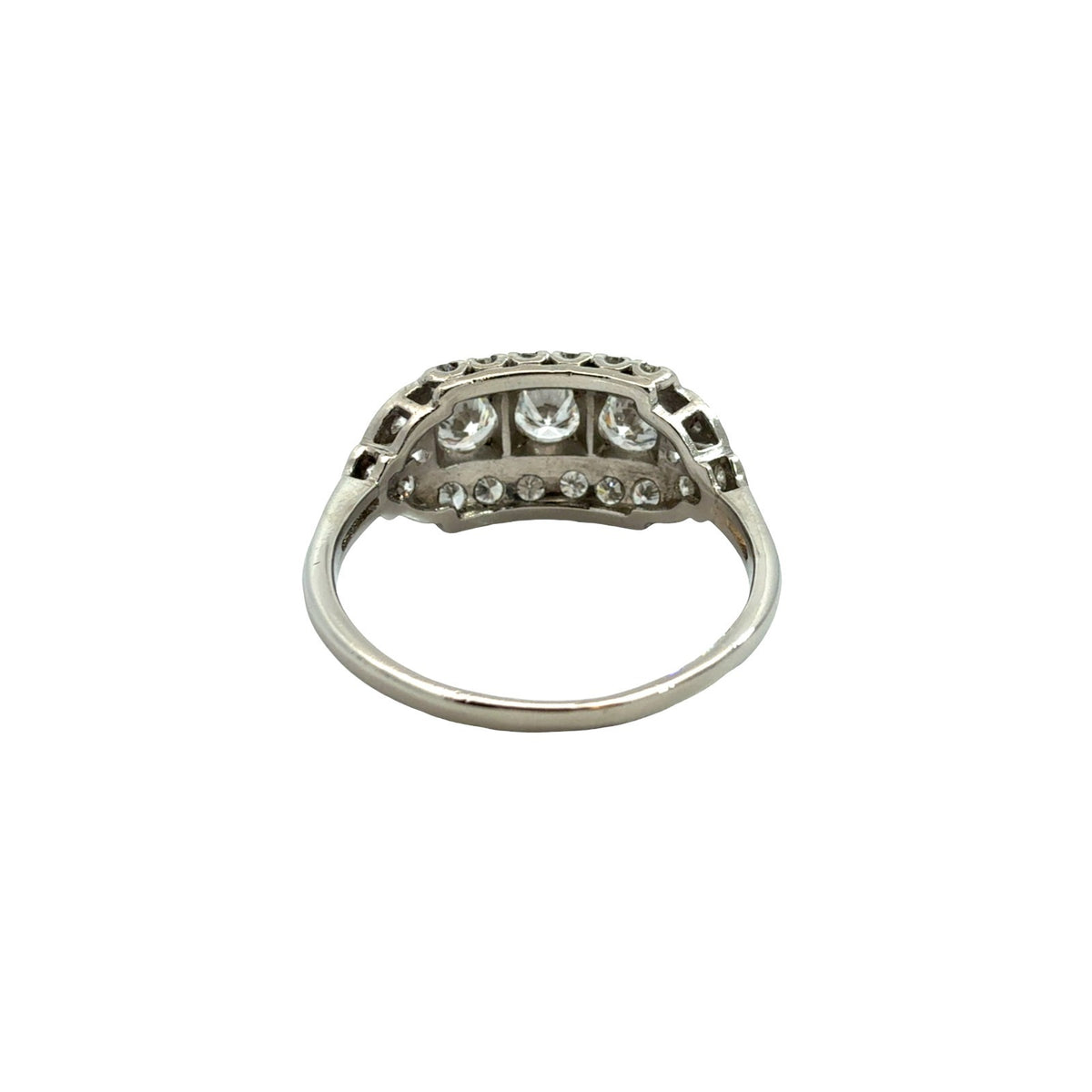 Vintage Platinum Multi-Stone 1.57cttw Diamond Engagement Ring Size 8.253