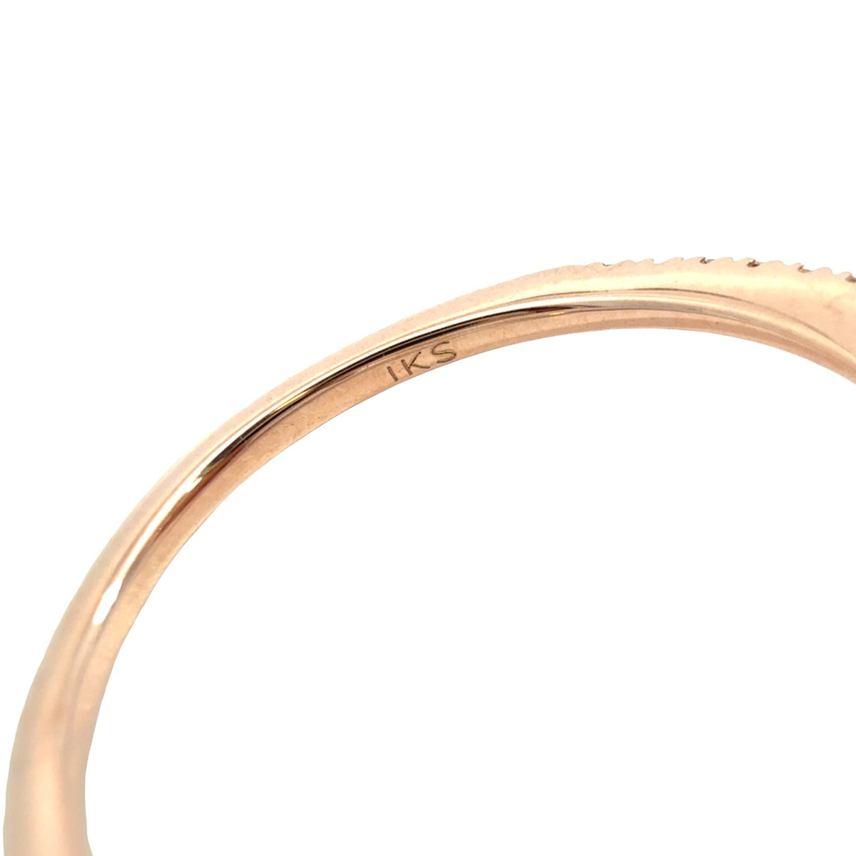 IKS 14k Rose Gold 1.35tcw Topaz & 0.28cttw Diamond Cocktail Ring Size 75