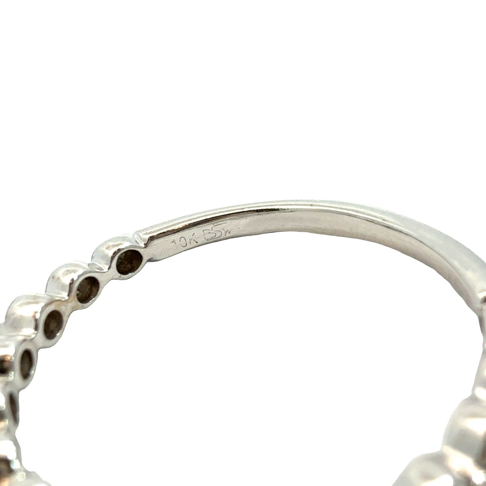 10k White Gold Round 2.35cttw(0.91tcw) Lab Created Diamond Bridal Set 3 Rings6